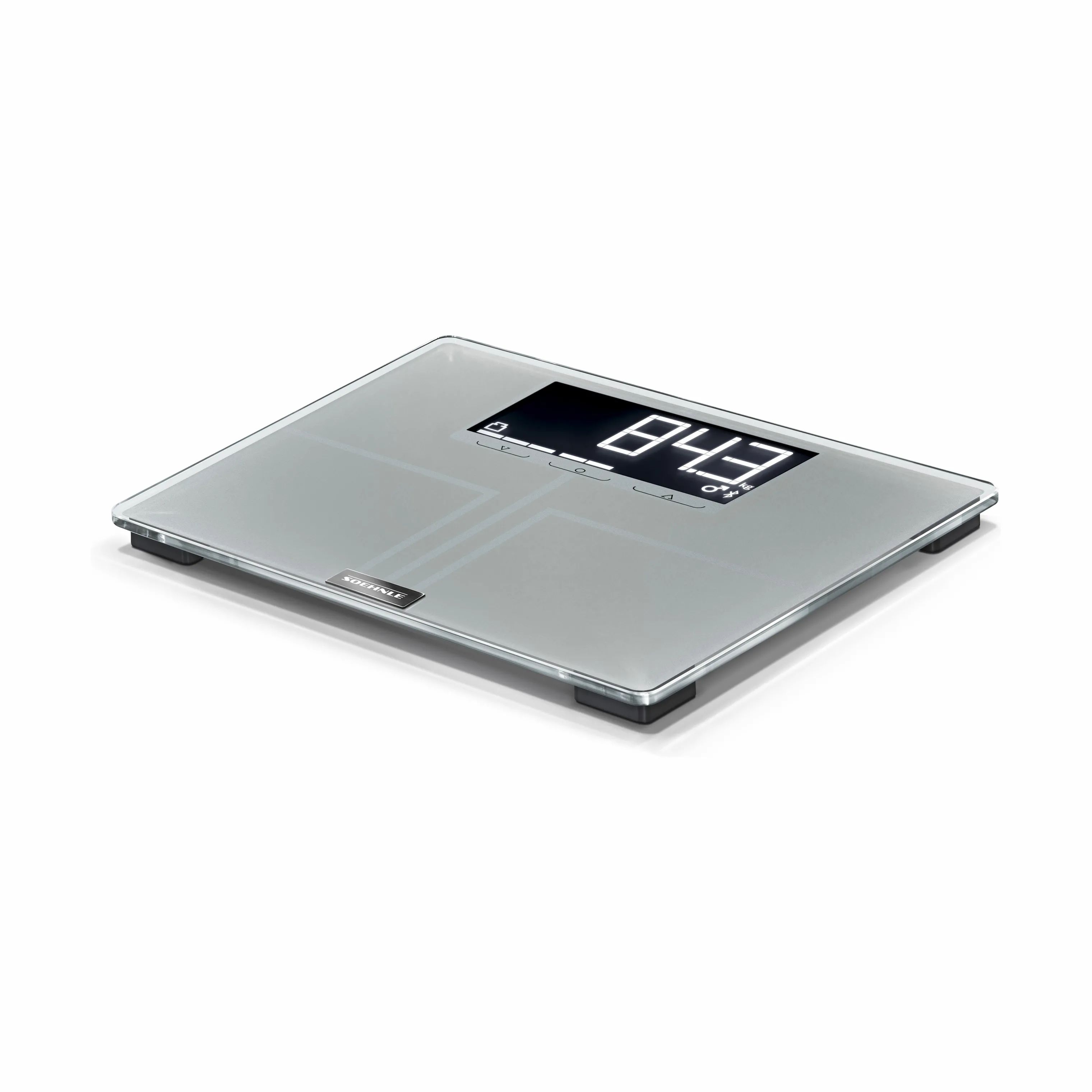 Soehnle Badevægte Style Sense Shape Sense Connect 200 Kropsanalysevægt i Grå, 3