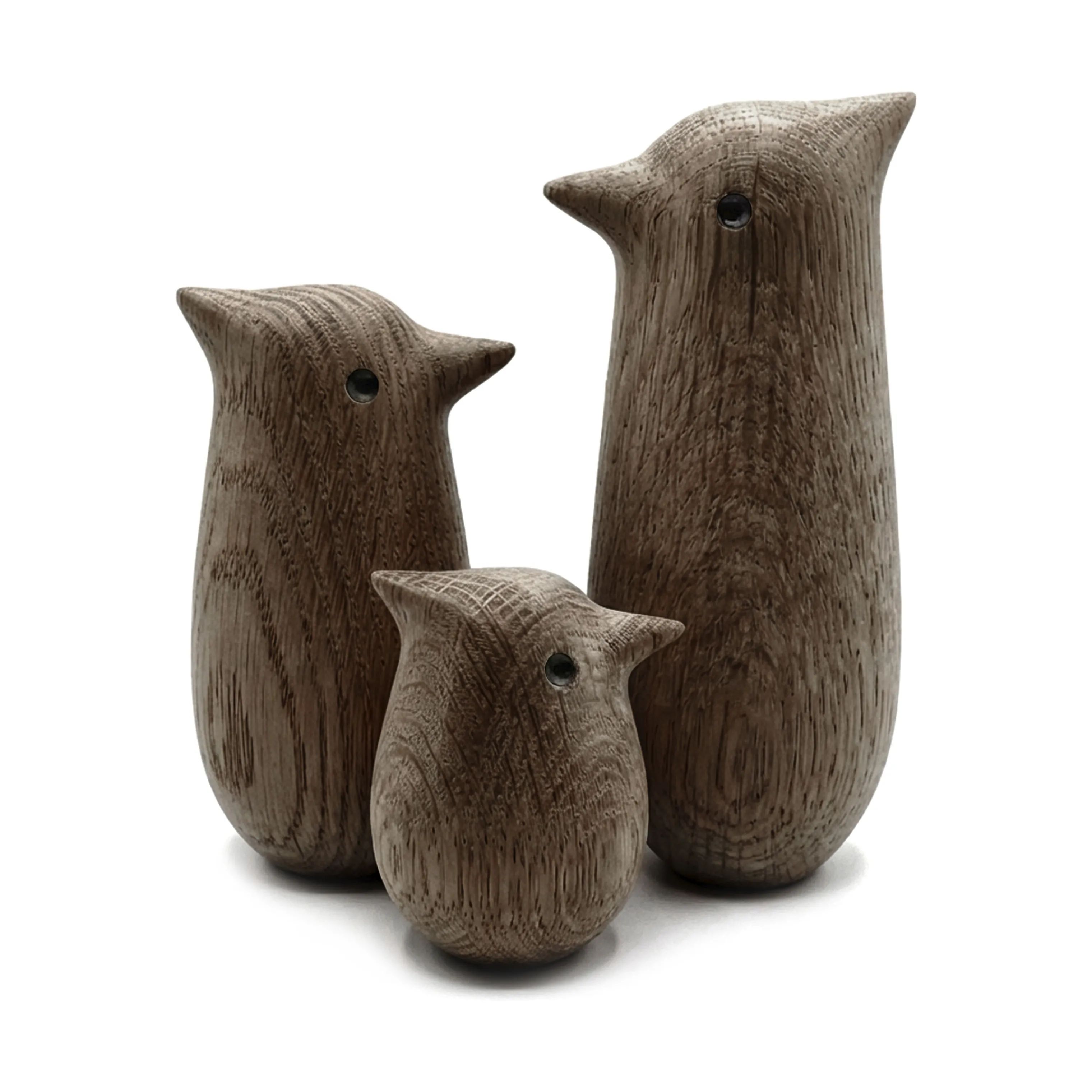Novoform Dyrefigurer Figur - Morsangfugl i Smoke stained oak, 11,5 cm, 2