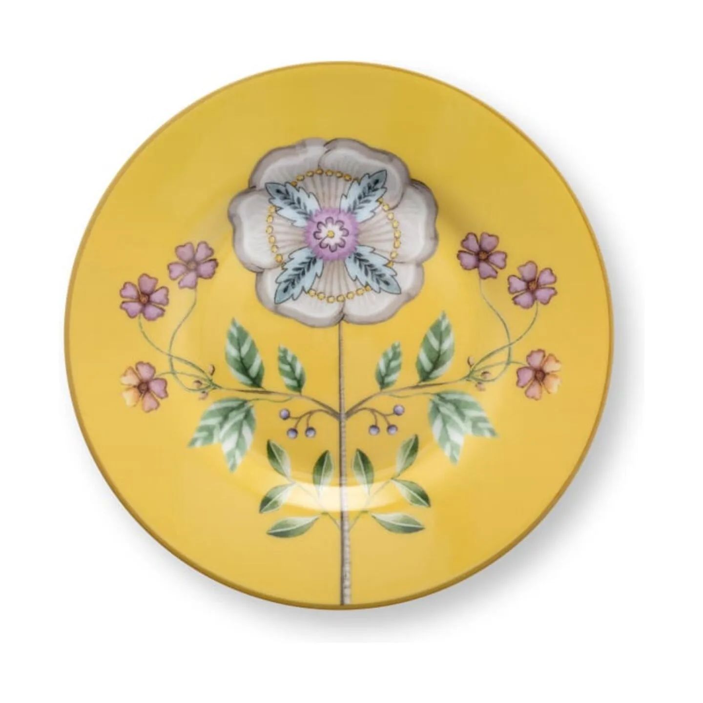 PIP Studio Serveringsfade Lily & Lotus Petit four fad i Yellow, 1