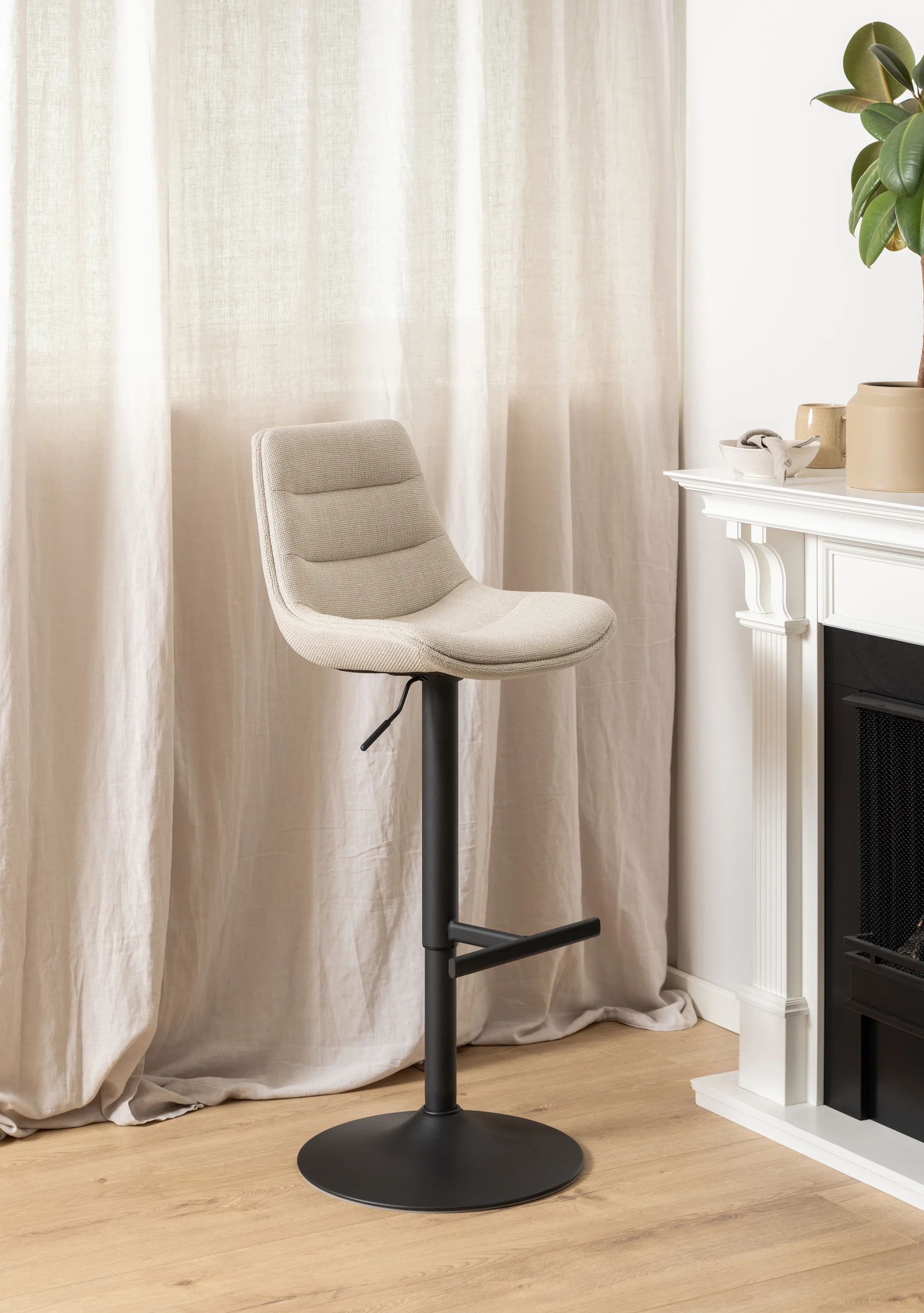 CASA Living Barstole Adisa Barstol - 2 stk i Beige, 2