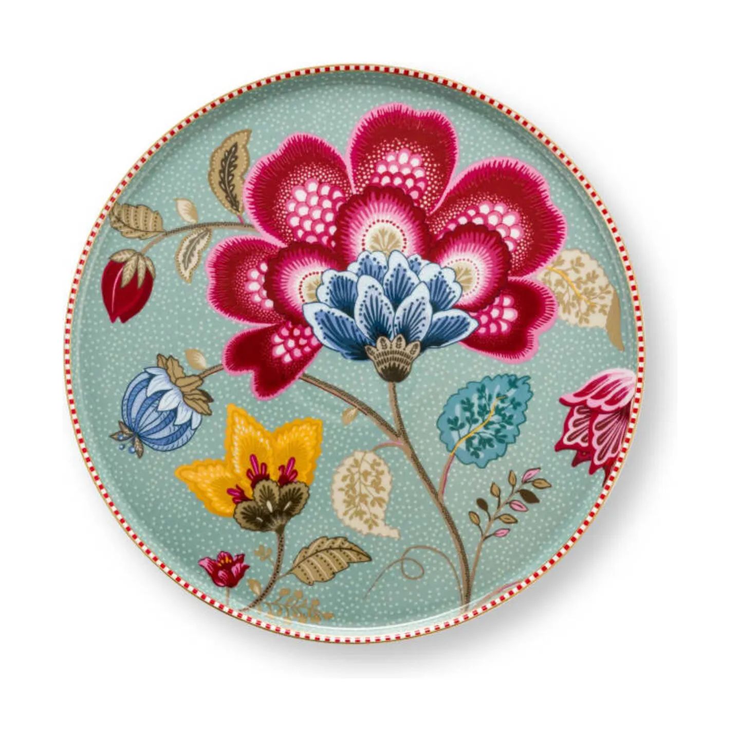 PIP Studio Lagkagefade Blooming Tales Kagefad i Blå, 21,5 cm, 3
