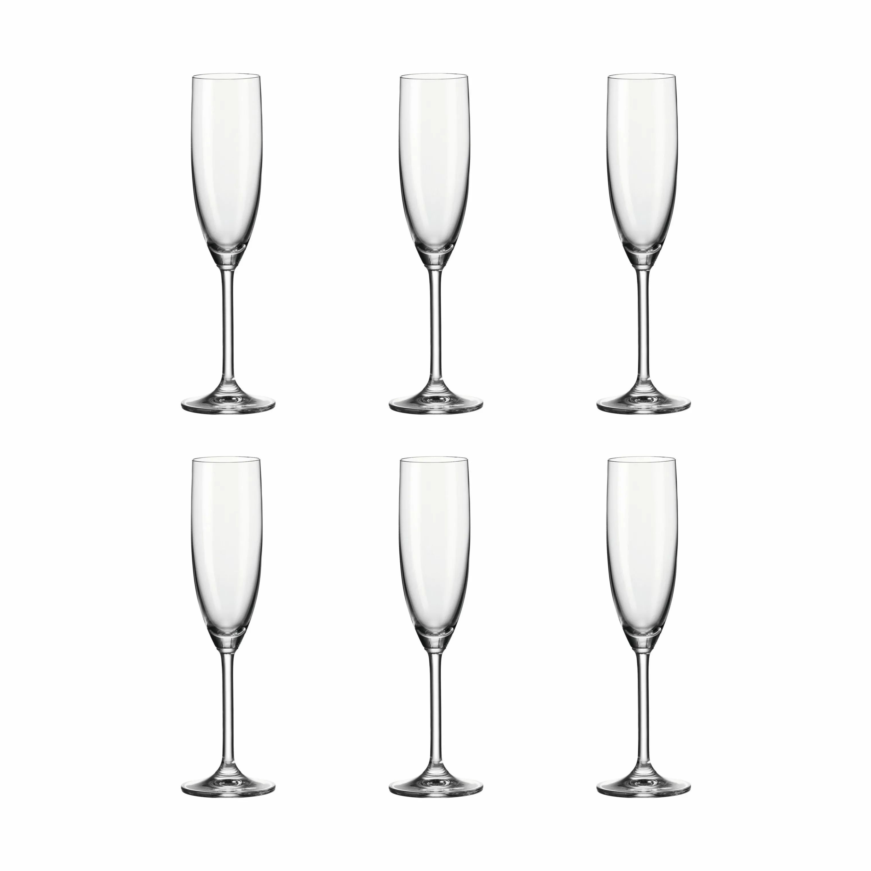 Leonardo Champagneglas Daily Champagneglas - 6 stk. i Klar, 1