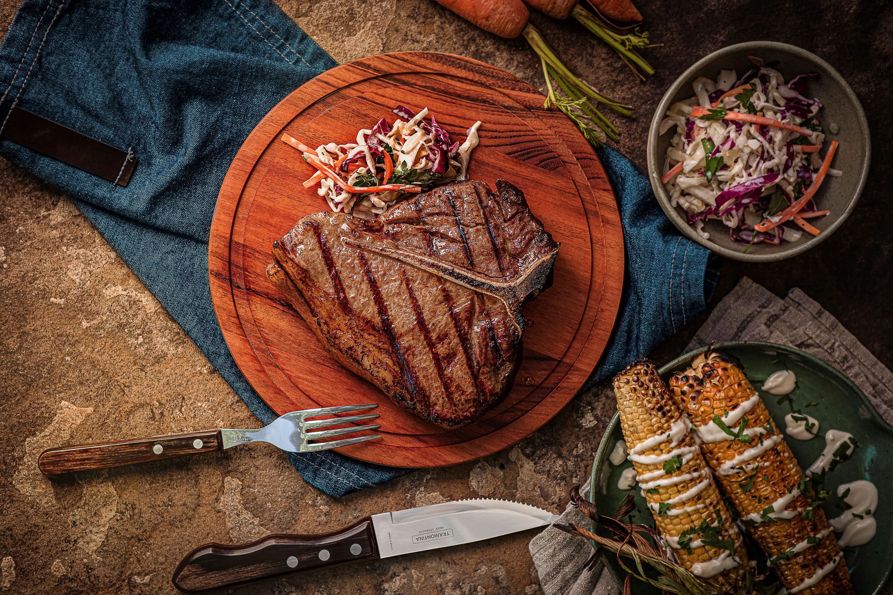 Tramontina Bestiksæt Churrasco Jumbo Grillbestik - 4 dele i natur, 2