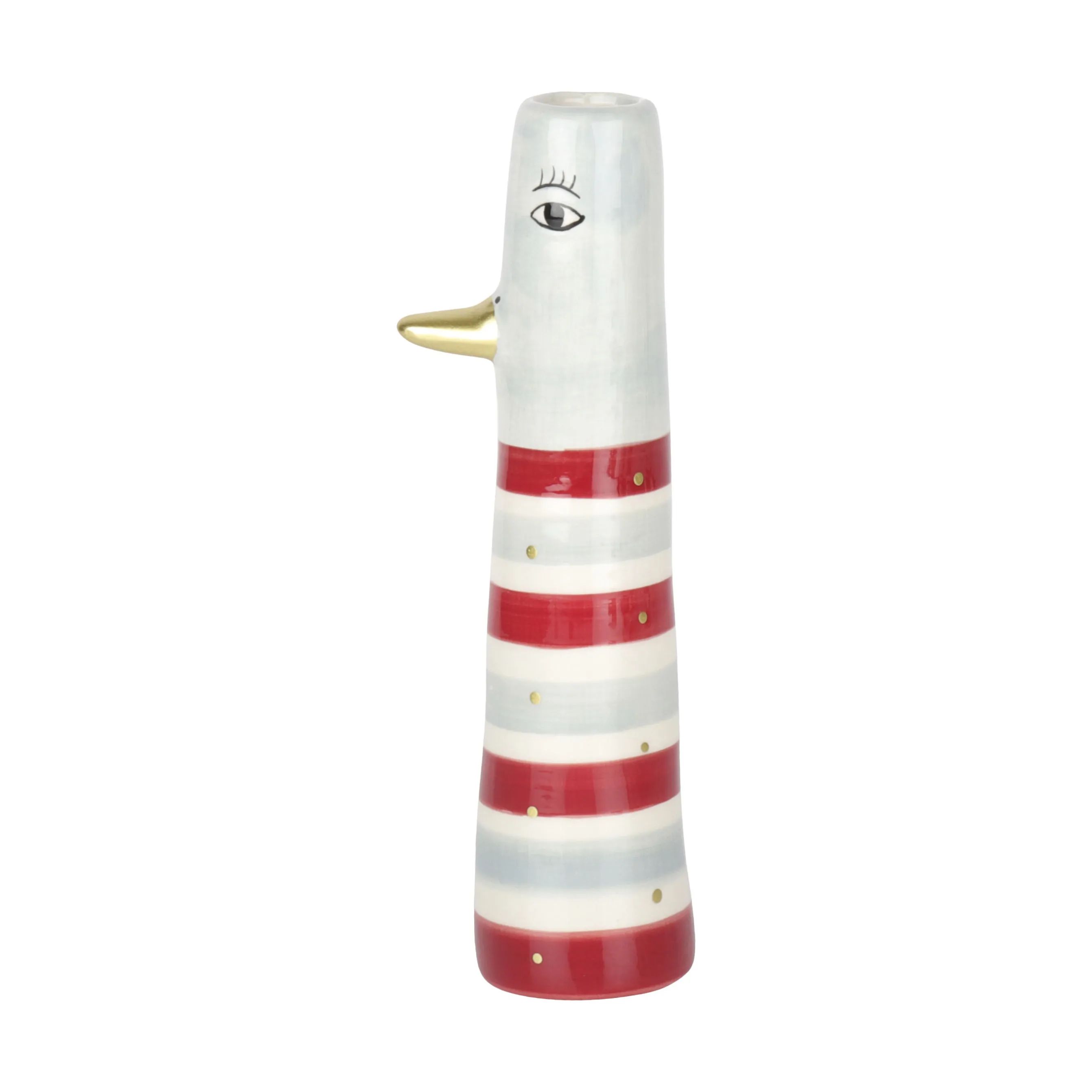 Speedtsberg Vaser Vase - And i Lyseblå/Rød, 17 cm, 1