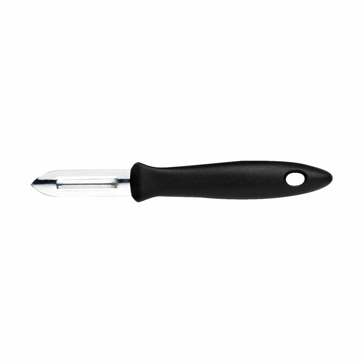 Fiskars Grøntsags- og kartoffelskrællere Essential Skrællekniv i stål/sort, 1