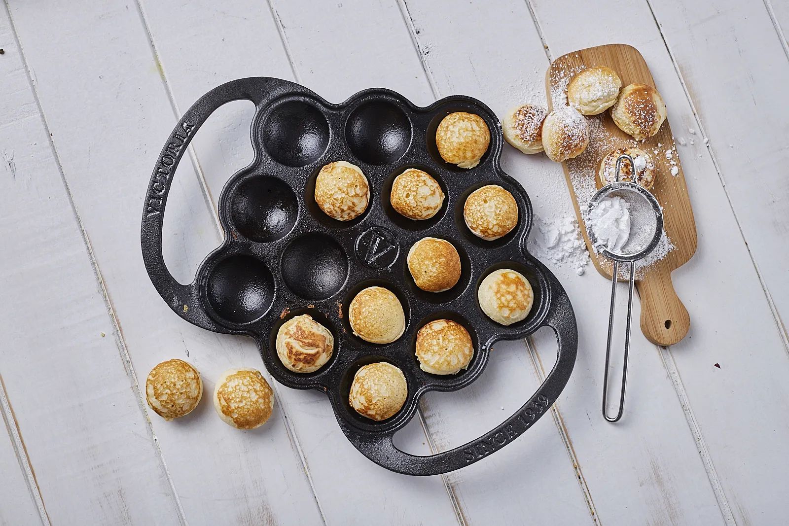 Victoria Æbleskivepander Emaljeret Æbleskivepande i Sort, 6