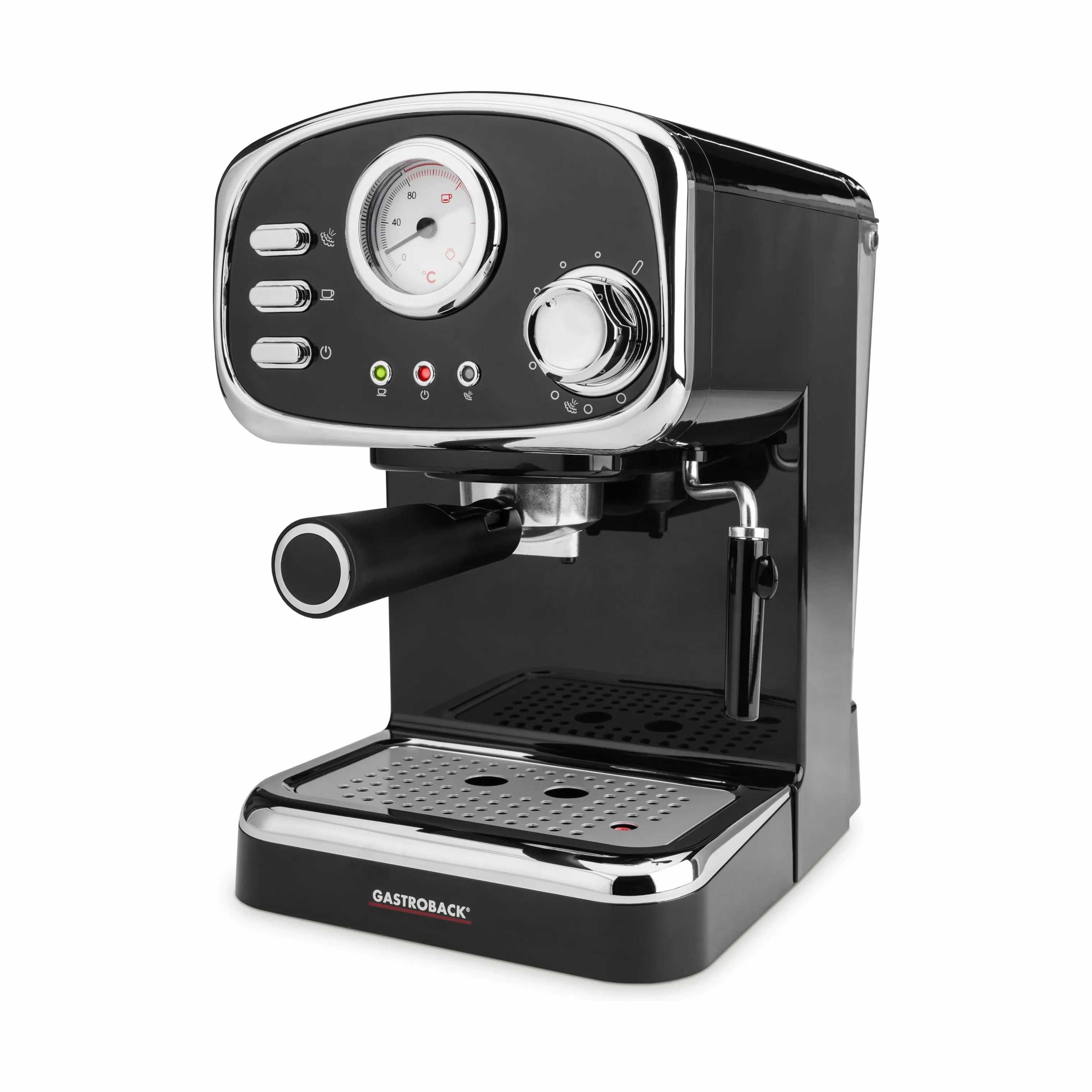 GASTROBACK Espressomaskiner Design Basic Espressomaskine i sort, 1