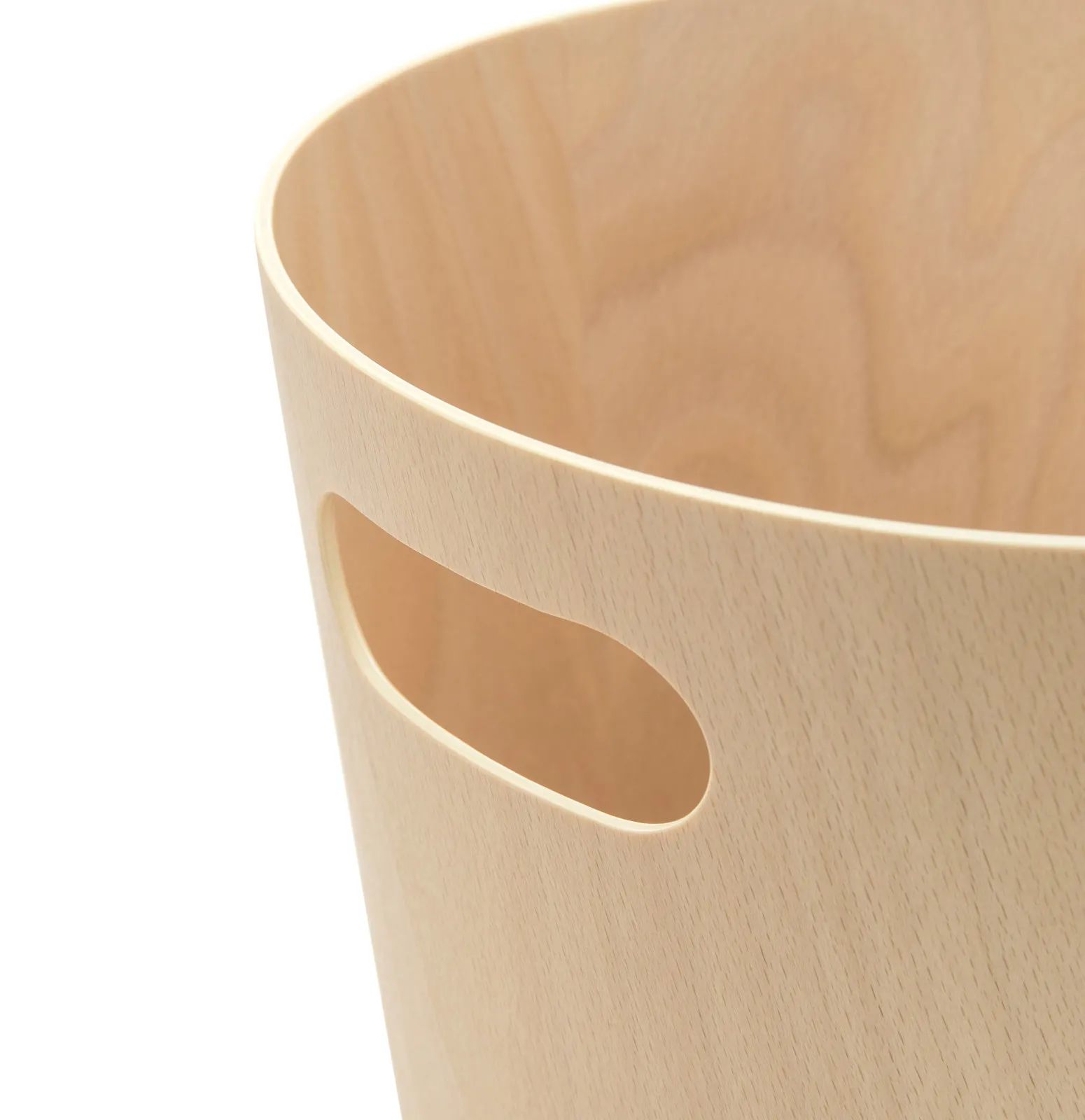 Umbra Spande uden pedal Woodrow Papirkurv i naturel, 2
