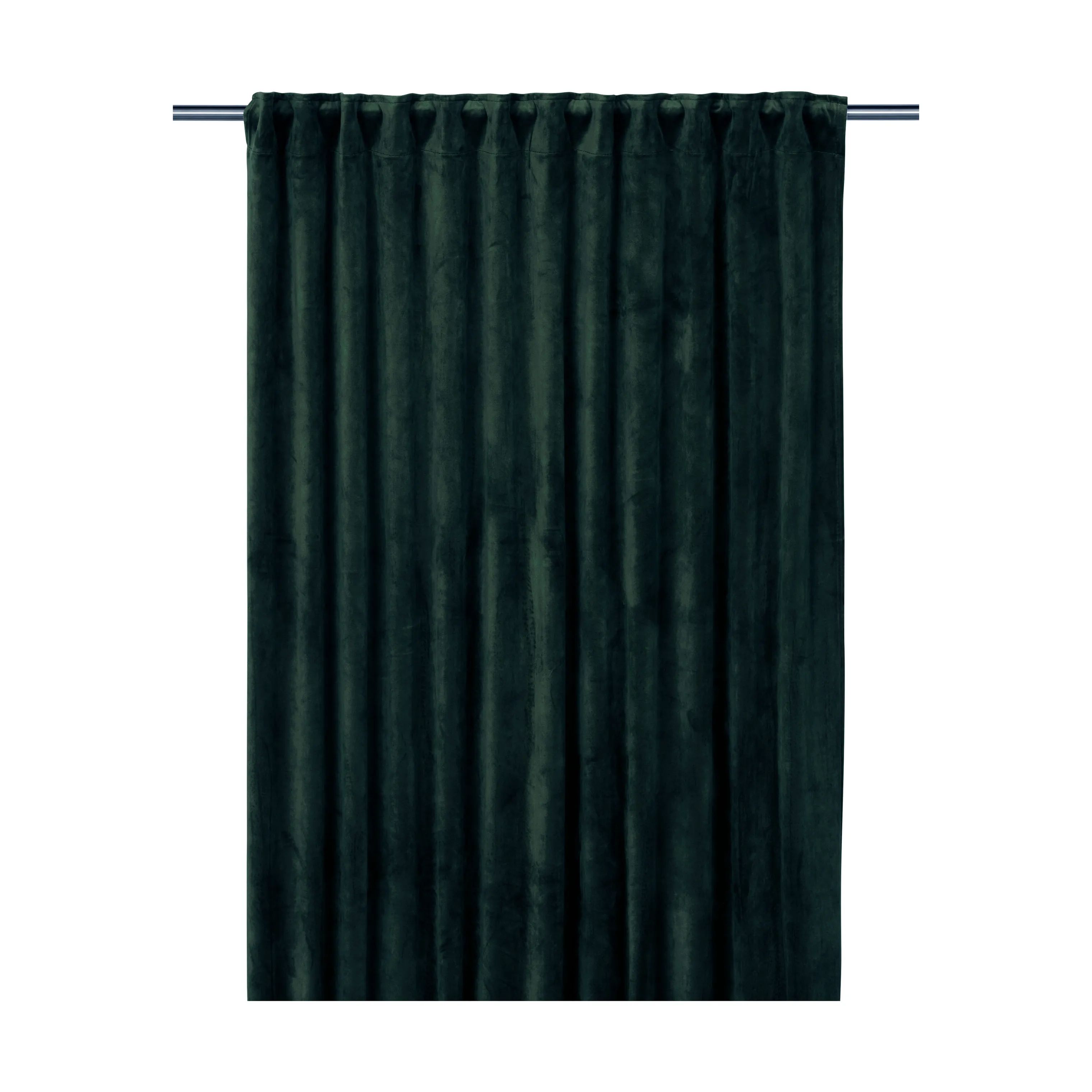 Svanefors Gardiner og gardinstænger Estelle Estrelle Gardin - 2 stk. i mørkegrøn, H280 x B135 cm, 1