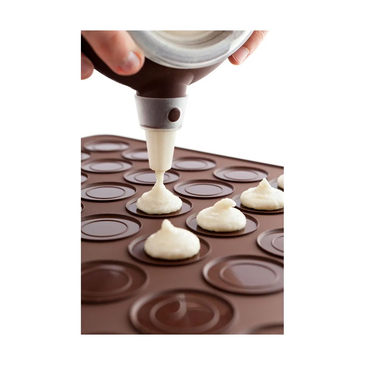 Lékué Bageredskaber Macaron bagesæt i Brun/klar, 6