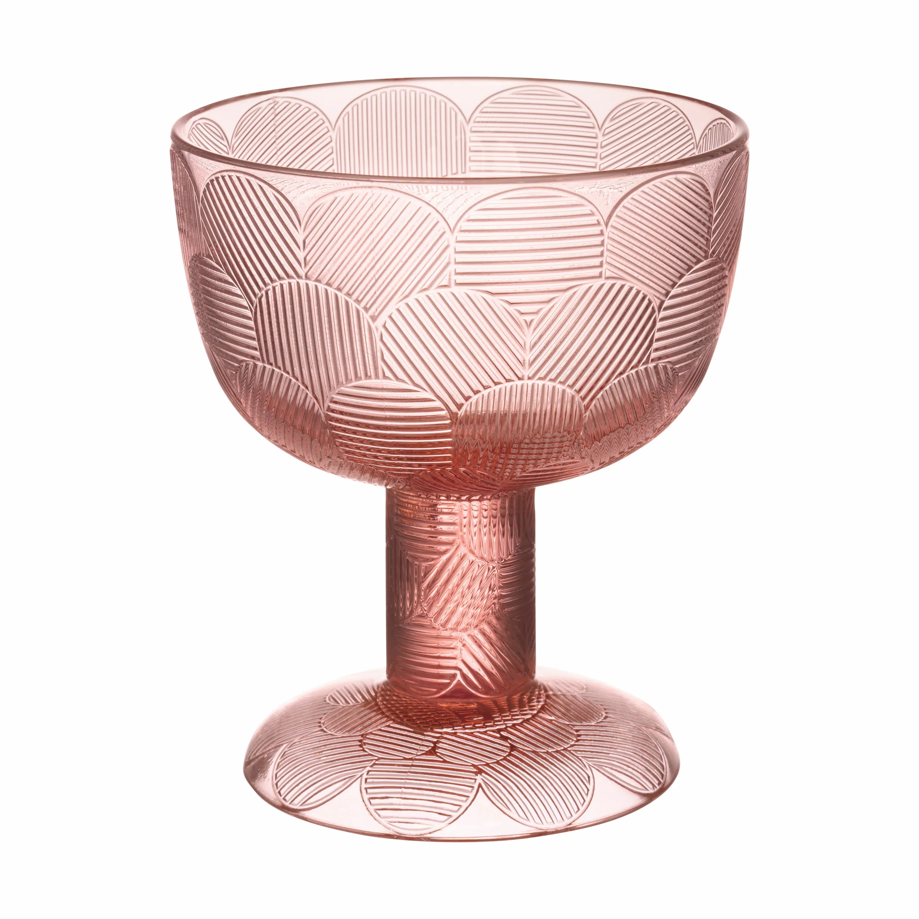 Iittala Serveringsskåle Miranda Skål på fod i Salmon pink, 1