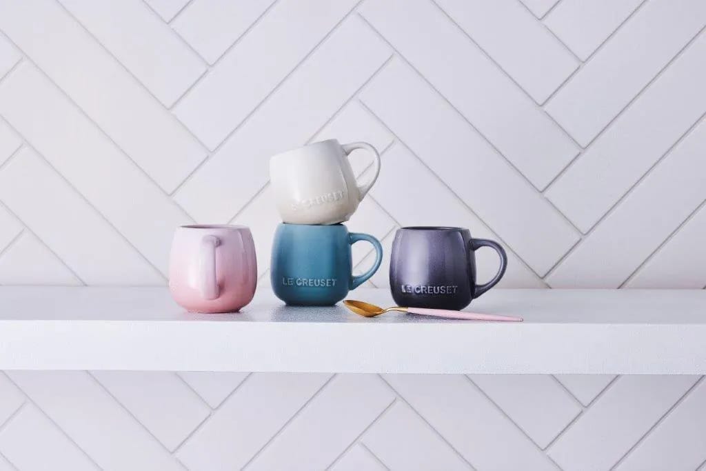 Le Creuset Krus og kopper med hank Coupe Collection Coupe Krus i Meringue, 32 cl, 2