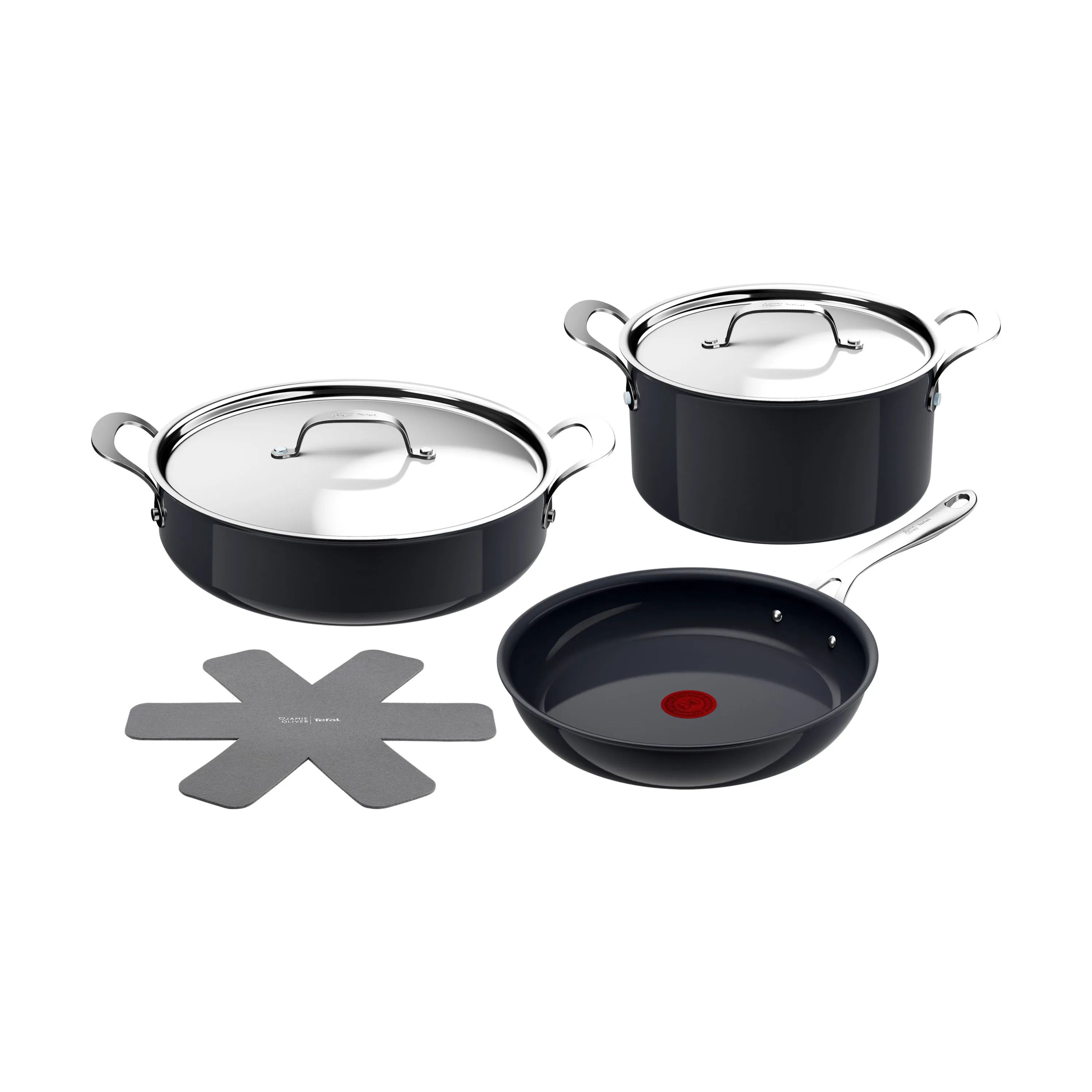 Jamie Oliver by Tefal Grydesæt Enjoy Grydesæt - 6 dele i Sort, 1