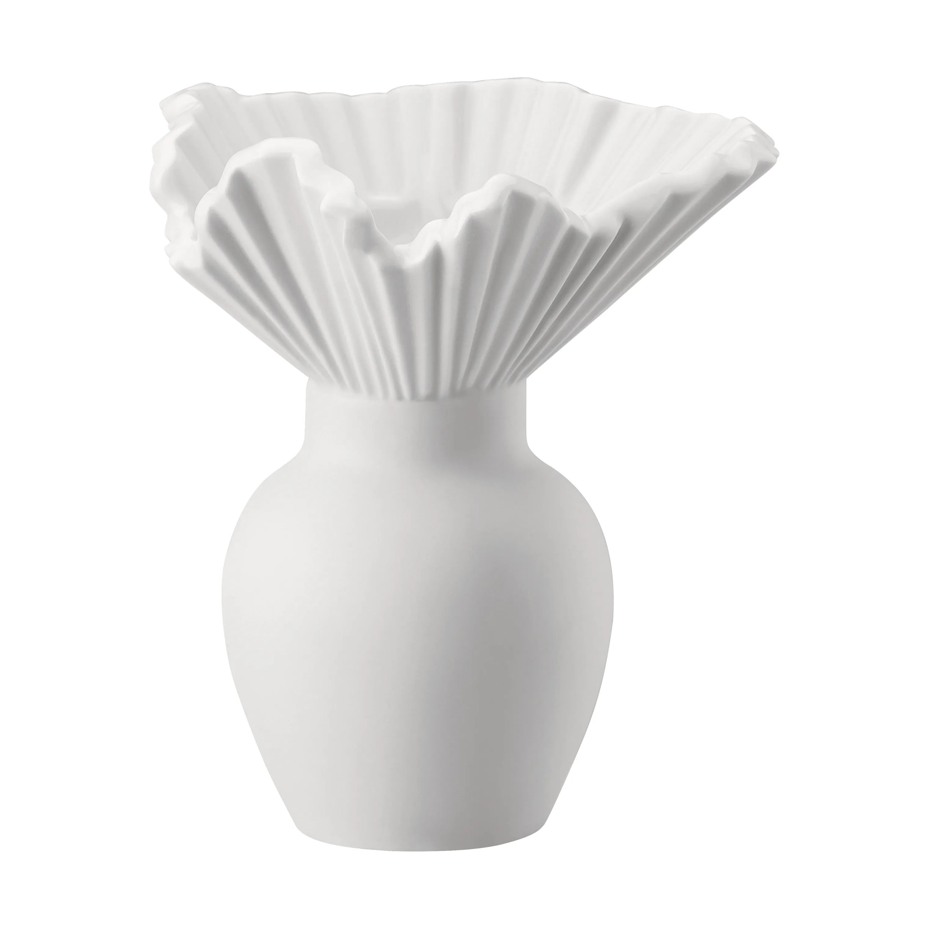 Rosenthal Vaser Falda Vase i Hvid, 10,3 cm, 1