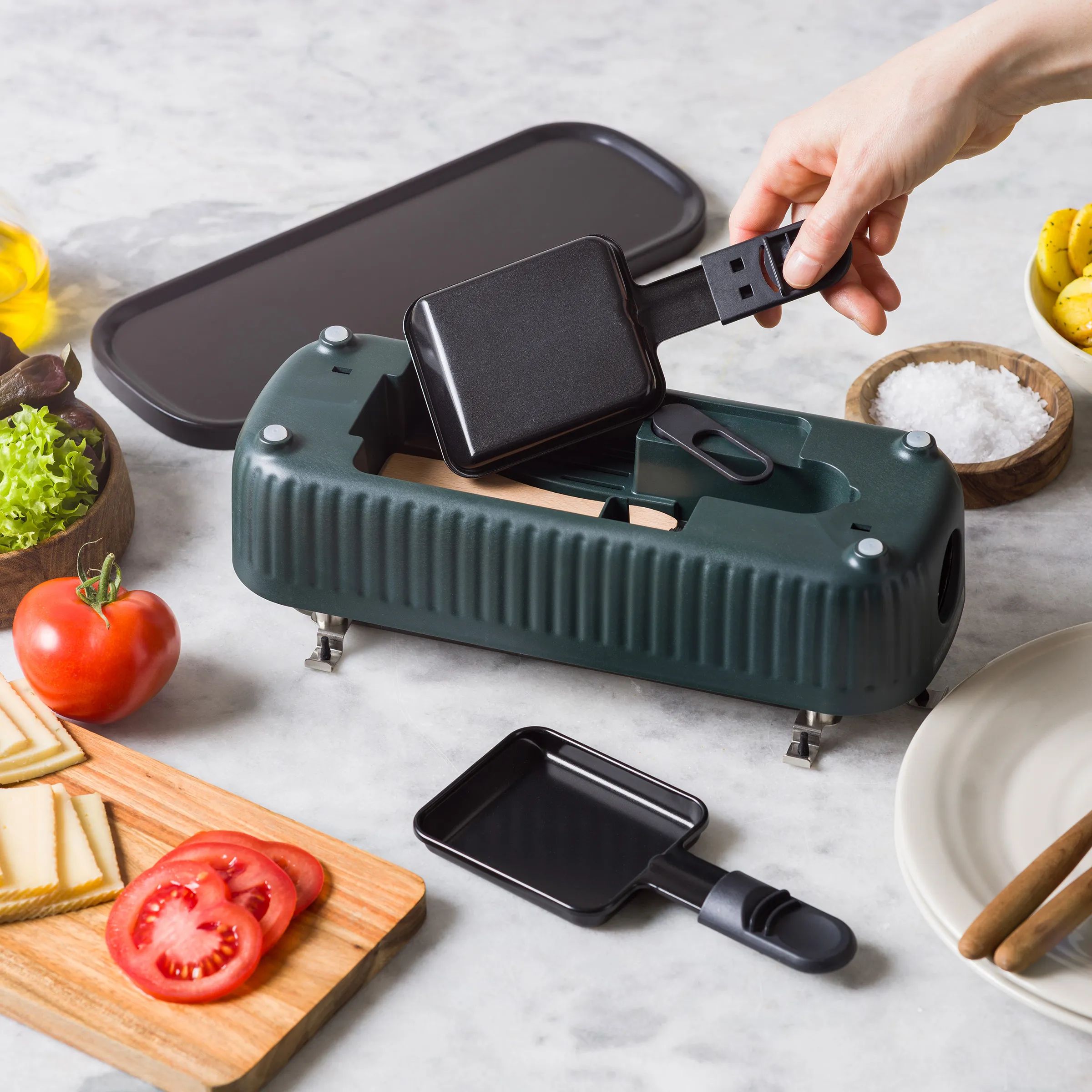 Greenpan Bordgrill Switch Bordgrill i Grøn, 4