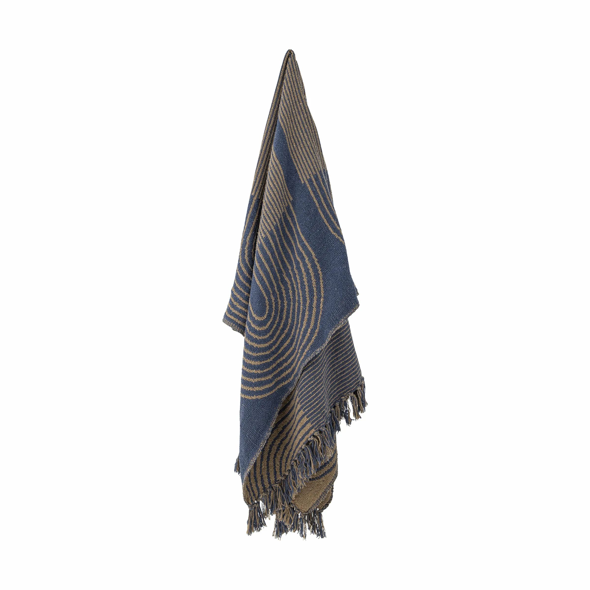 Bloomingville Plaider Tiffanie Plaid i Blå/beige, 4