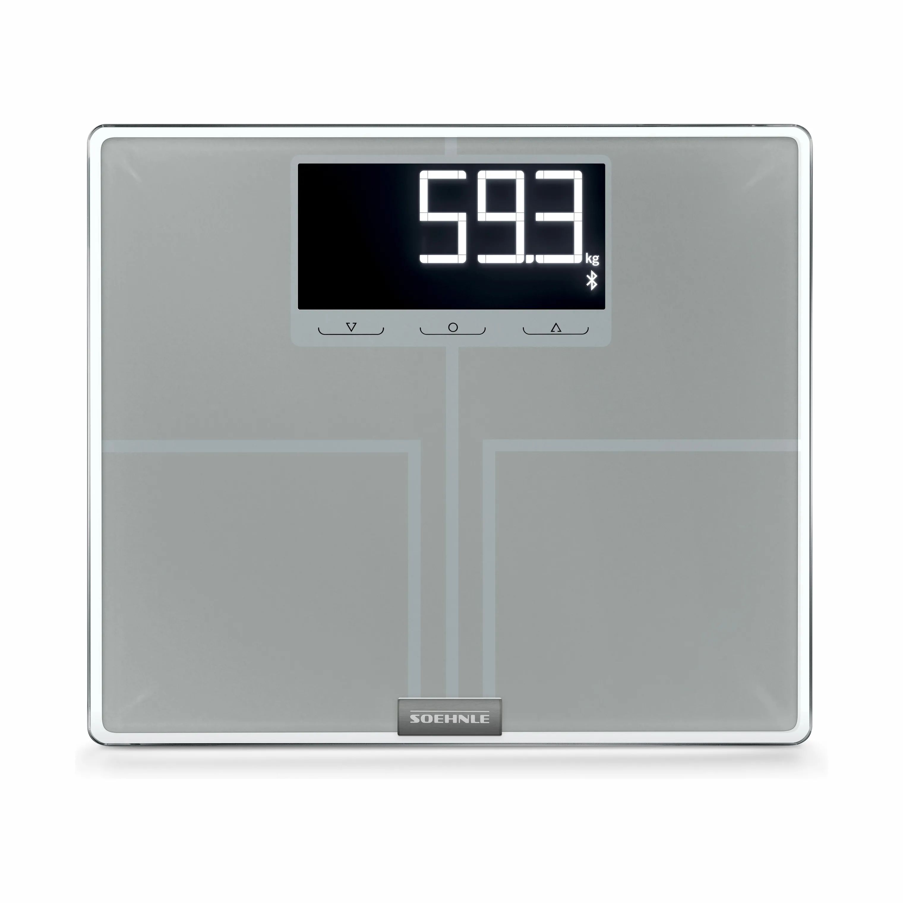 Soehnle Badevægte Style Sense Shape Sense Connect 200 Kropsanalysevægt i Grå, 1