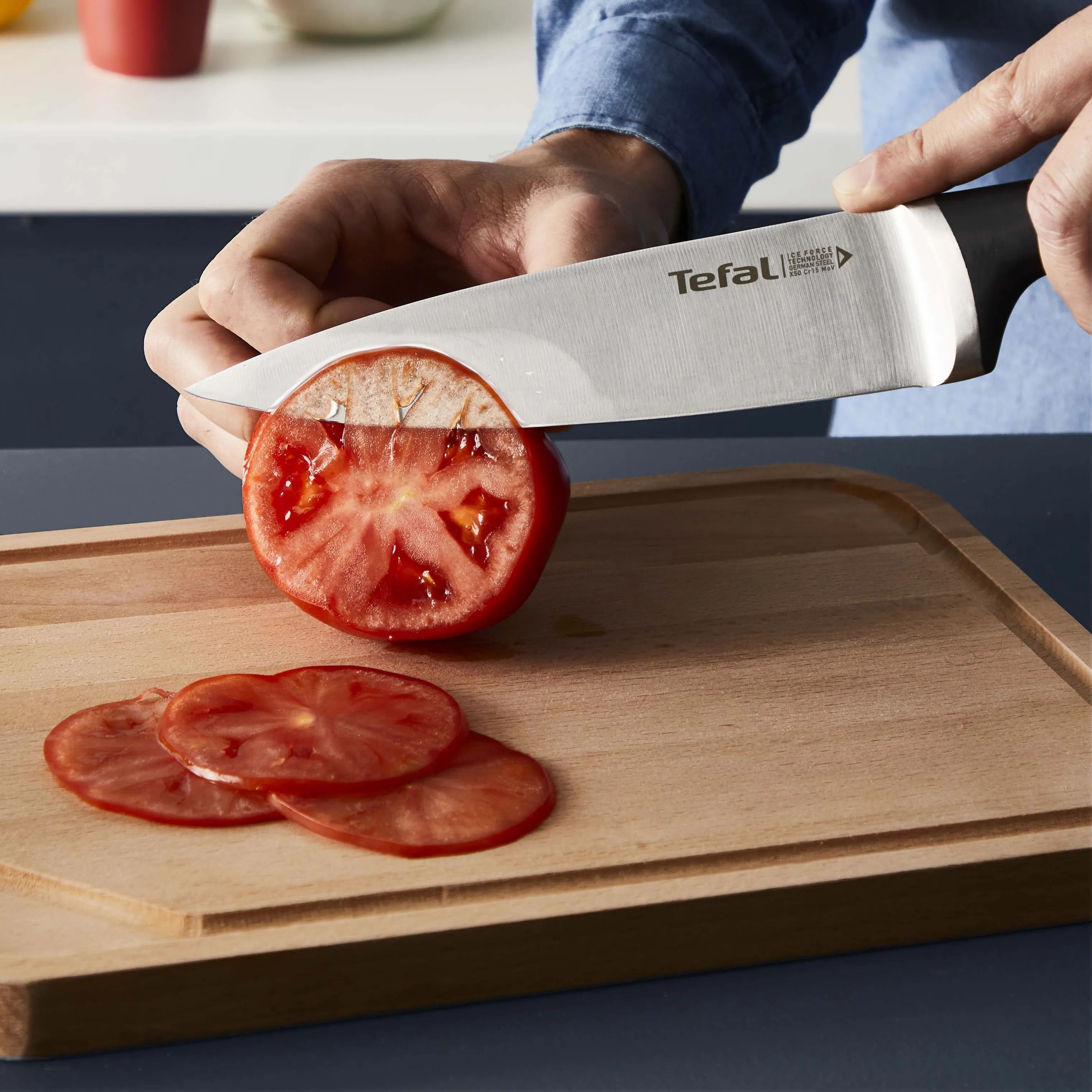 Tefal Knivsæt Ice Force Knivsæt - 3 dele i Sort, 3