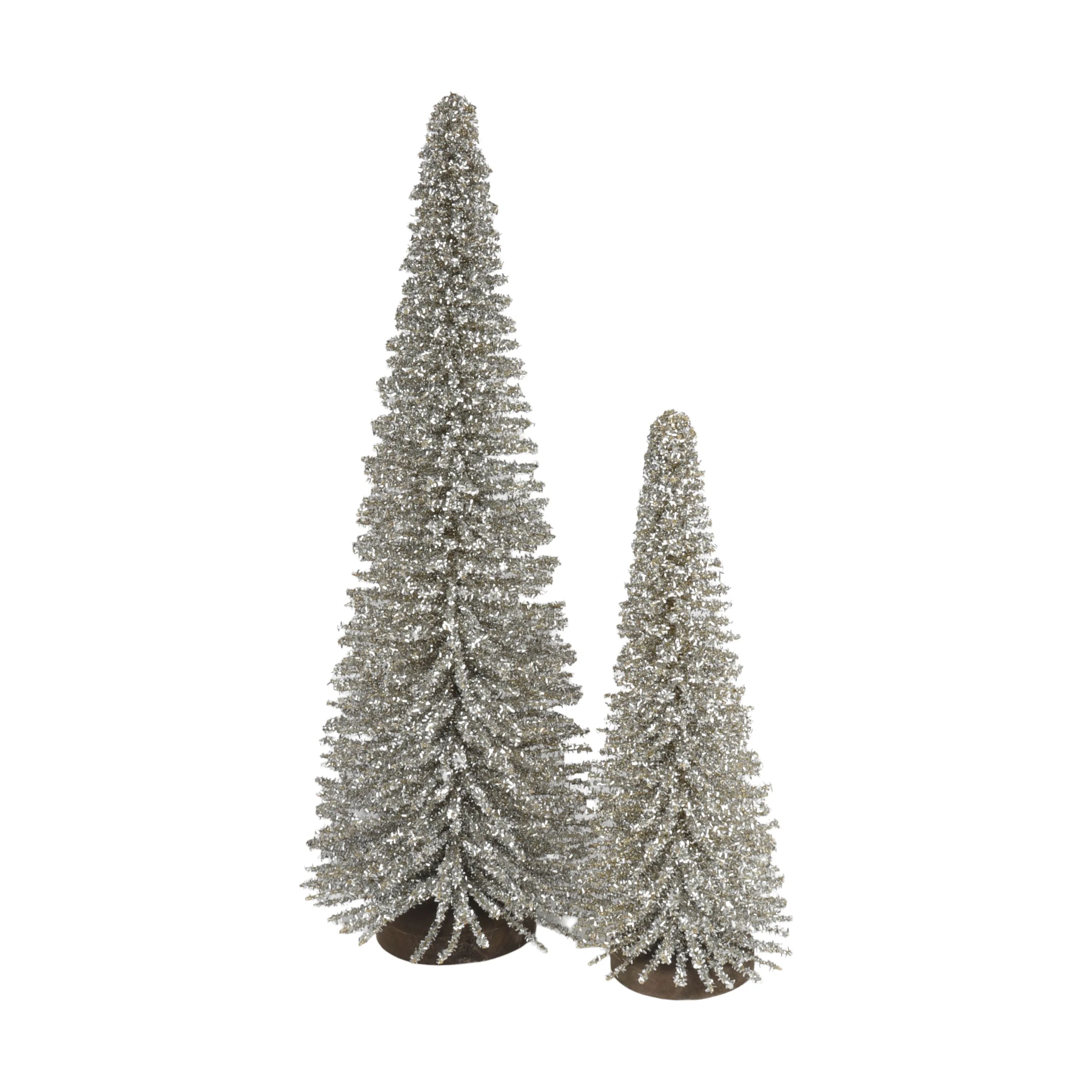 Casa Christmas Øvrigt julepynt Glittertræ i Sølvfarvet, 60 cm, 2