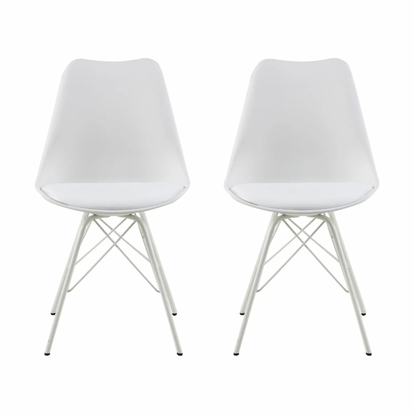 CASA Living Spisebordsstole Eris Spisebordsstol - 2 stk. i hvid, 1
