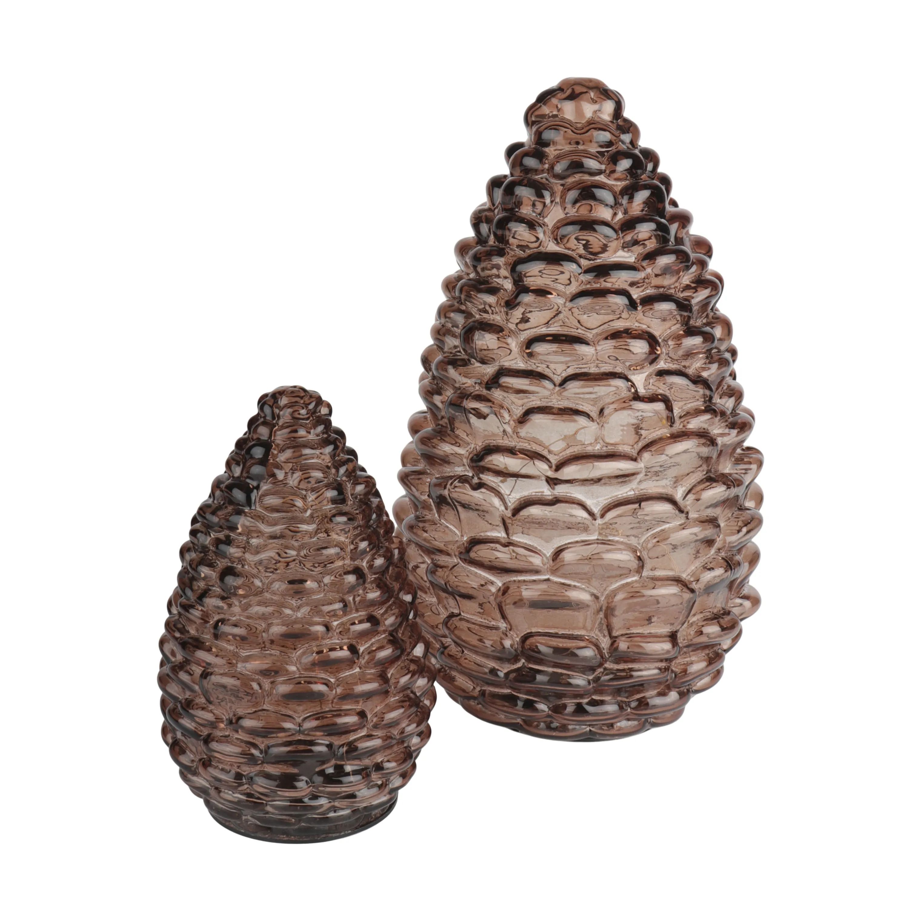 Casa Christmas Lysdekoration Glaskogle med LED i 25 cm, 2
