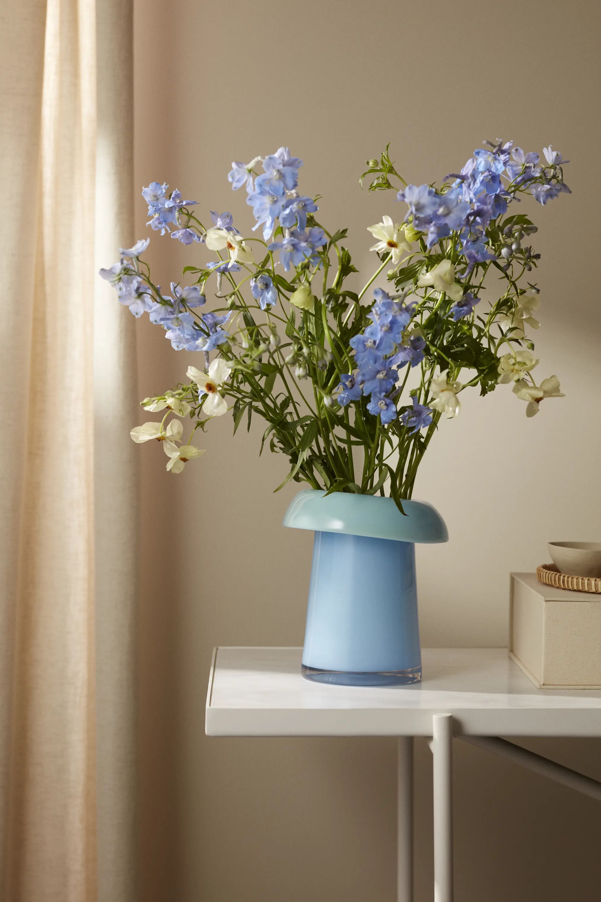 Holmegaard Vaser Soma Vase i Lyseblå/Aqua, 22,5 cm, 3