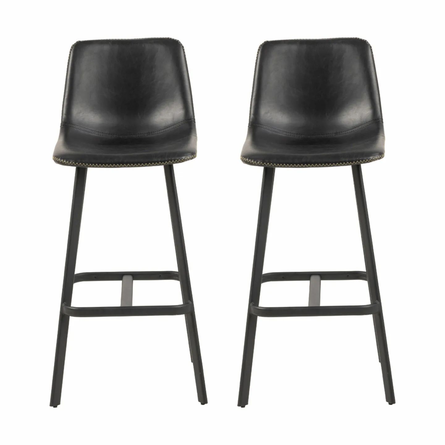 CASA Living Barstole Oregon Barstol - 2 stk i Sort, 1