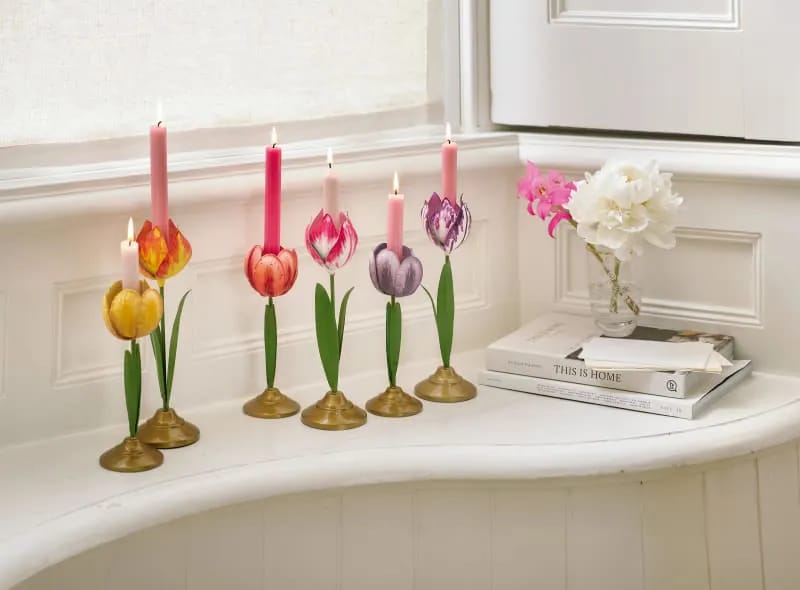 PIP Studio Kronelysestage Home Assessories Lysestage - 2 stk. i Lilla, 2