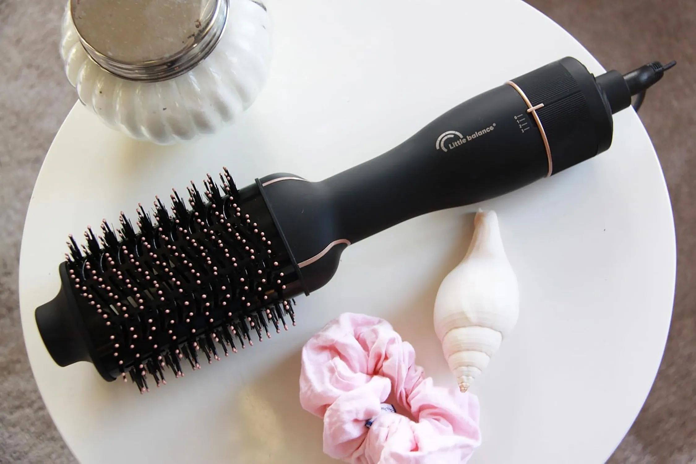 Little Balance Krøllejern Ionic Volume Airstyler i Sort/rosaguld, 2