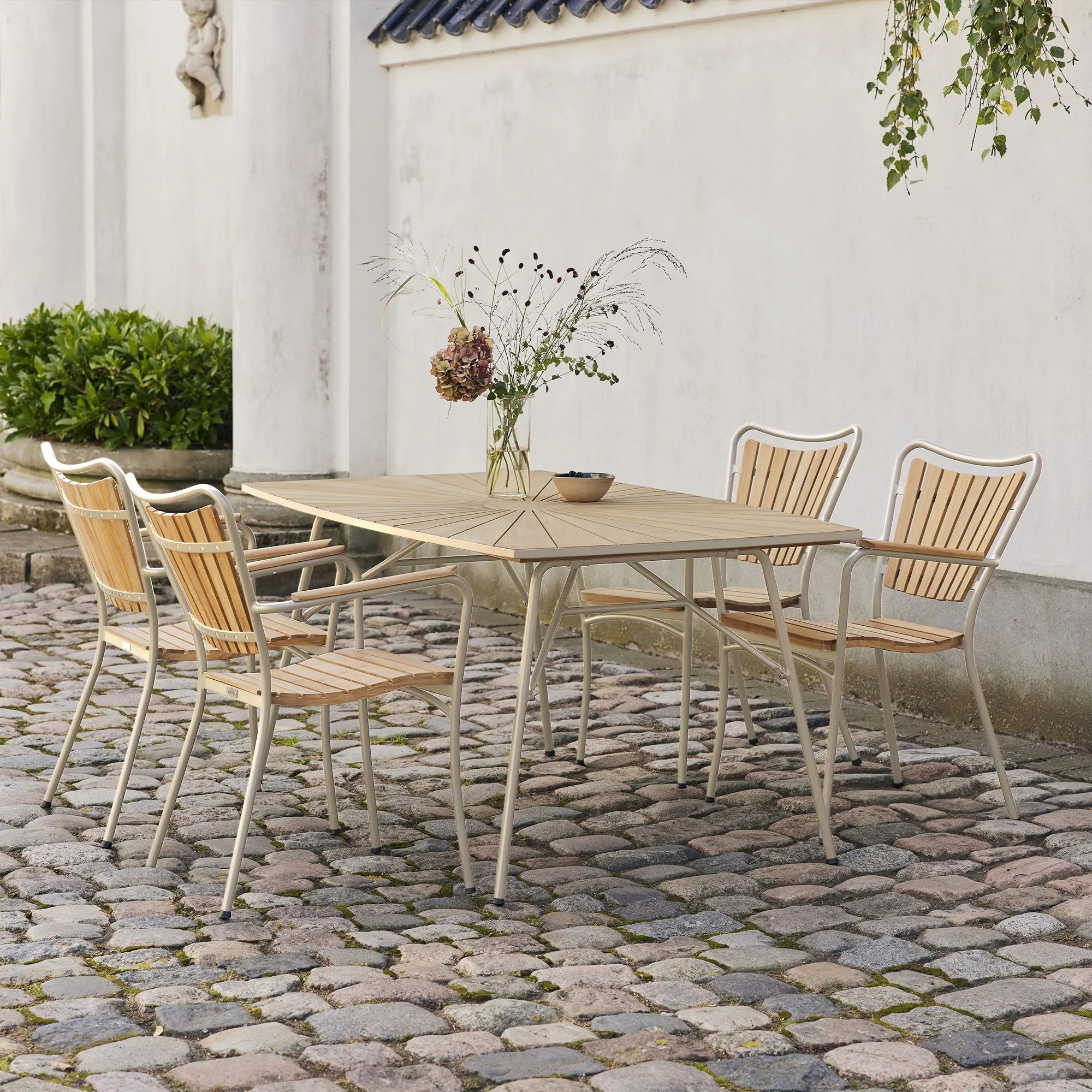 Mandalay Havemøbelsæt Marguerit havemøbelsæt - 5 dele i taupe, 2