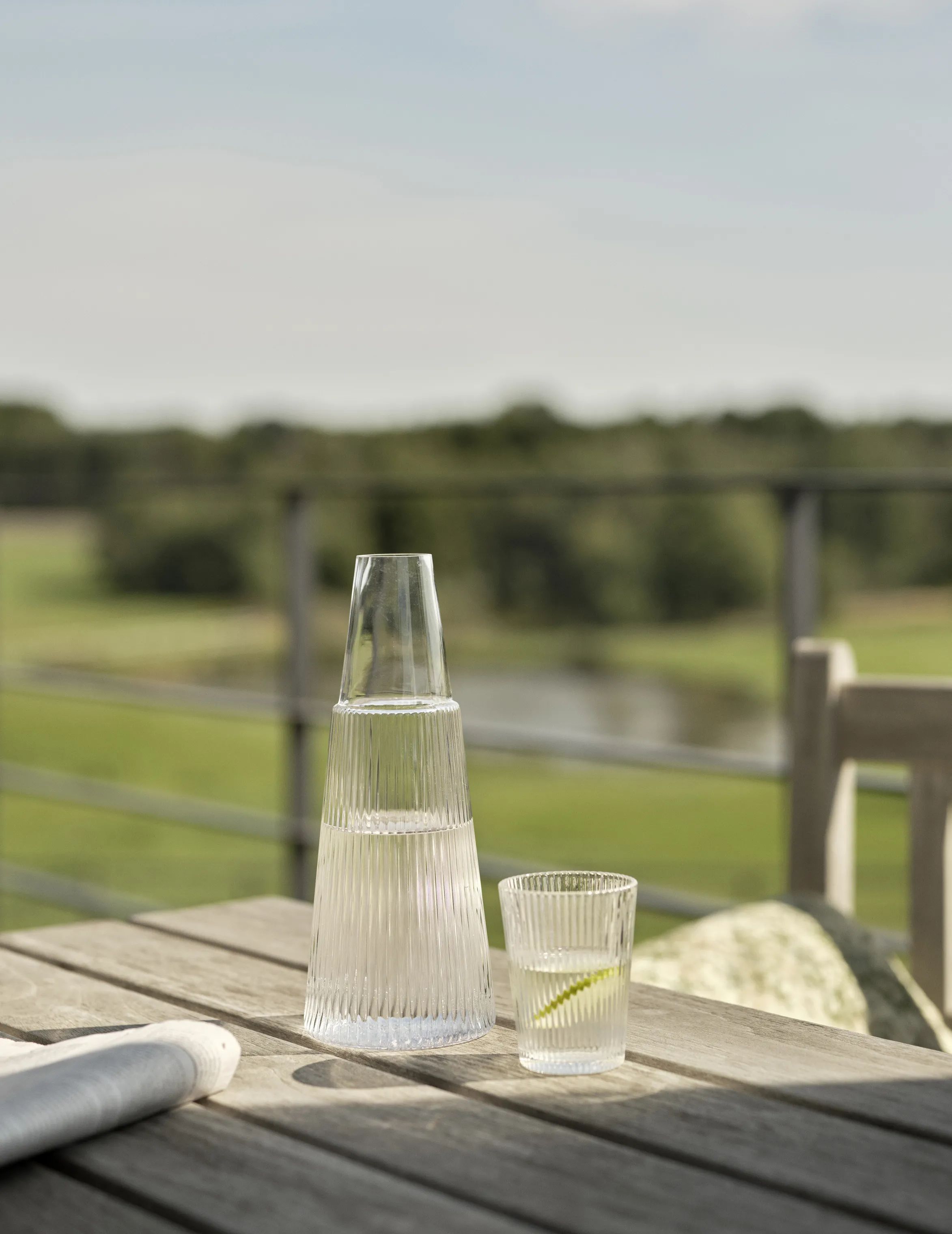 Stelton Vandkarafler Pilastro Karaffel m. glas i Klar, 3