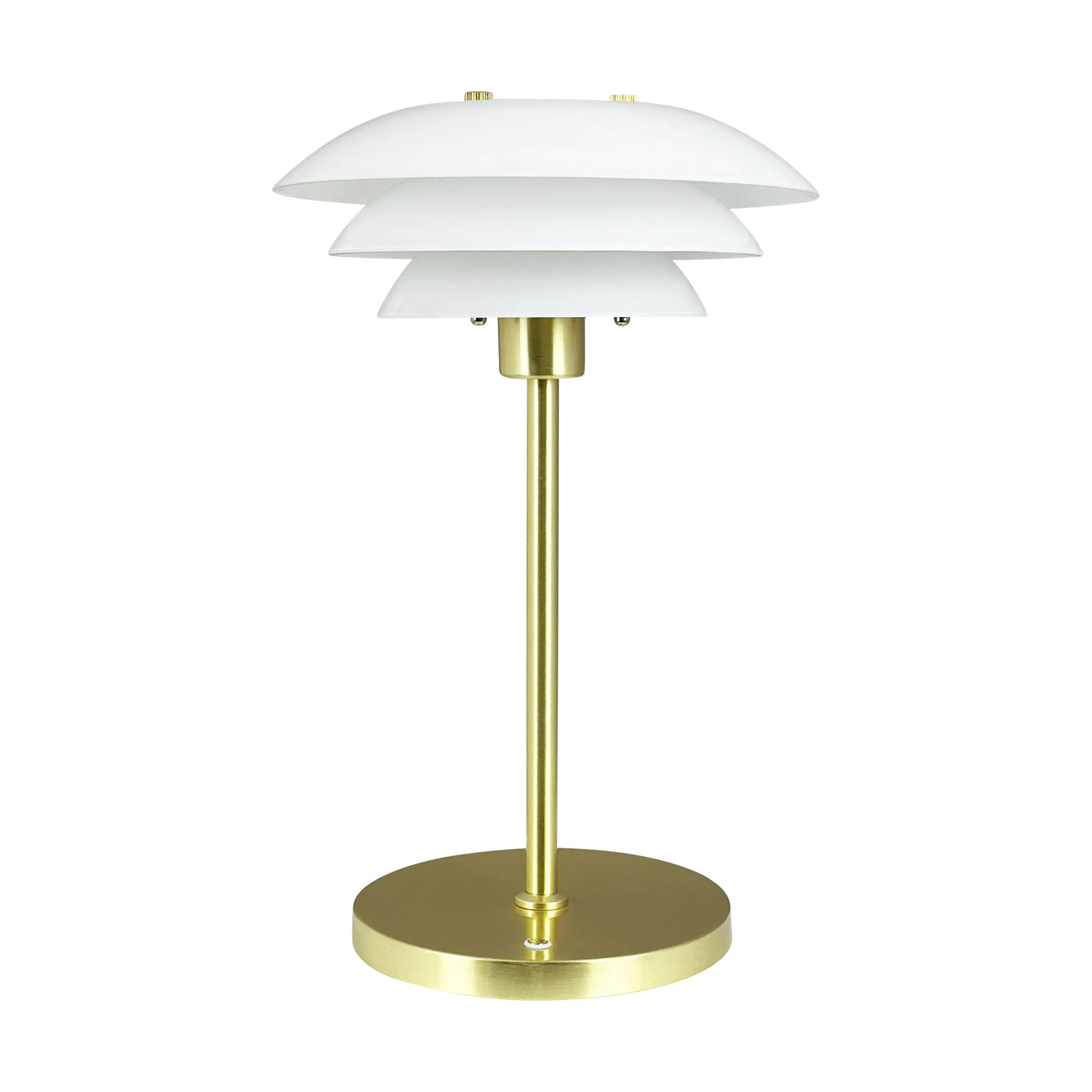 Dyberg Larsen Bordlamper Bordlampe DL20 i Opal/Messing, 1
