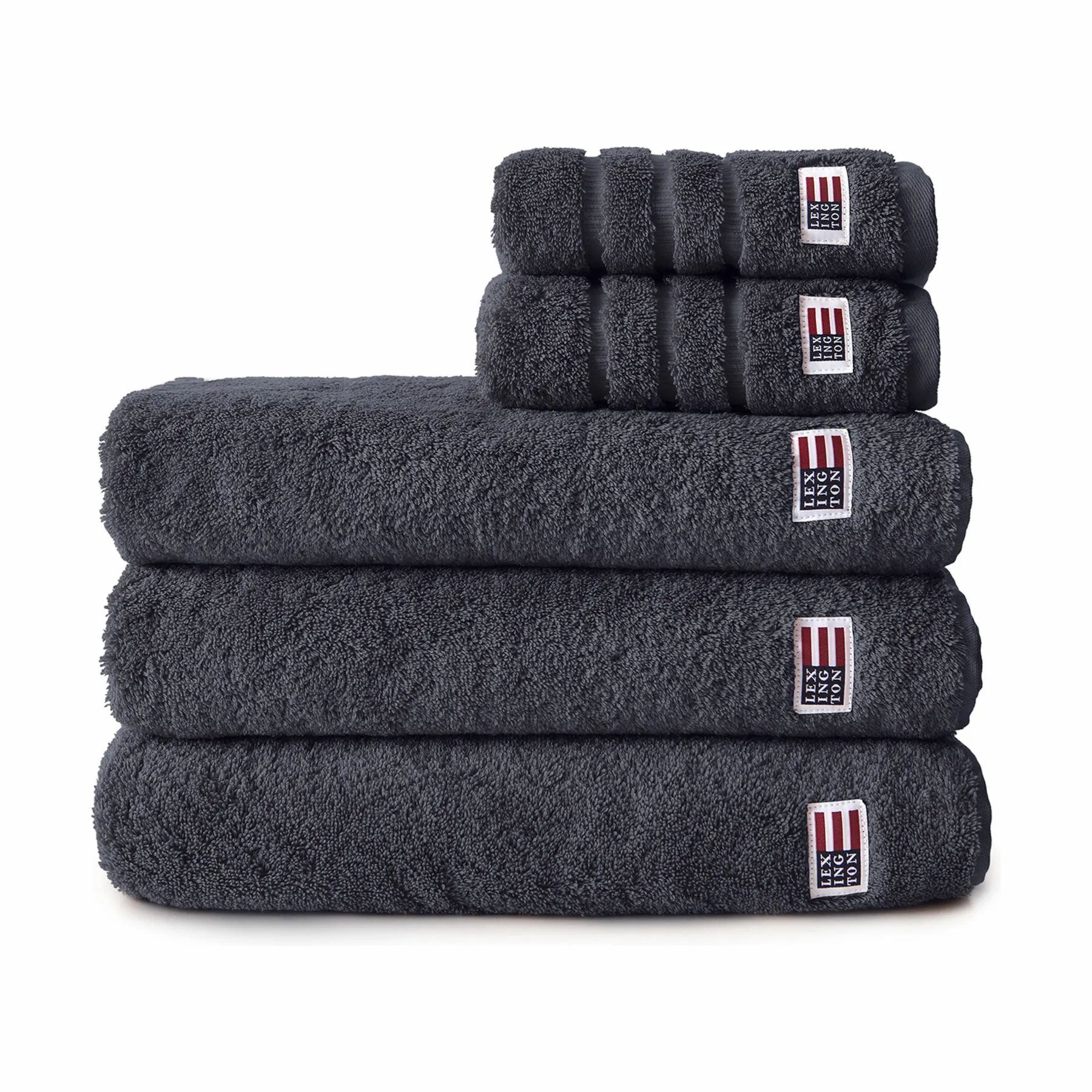 Lexington Håndklæder Icons Original Håndklæde i Charcoal, B50 x L70 cm, 2