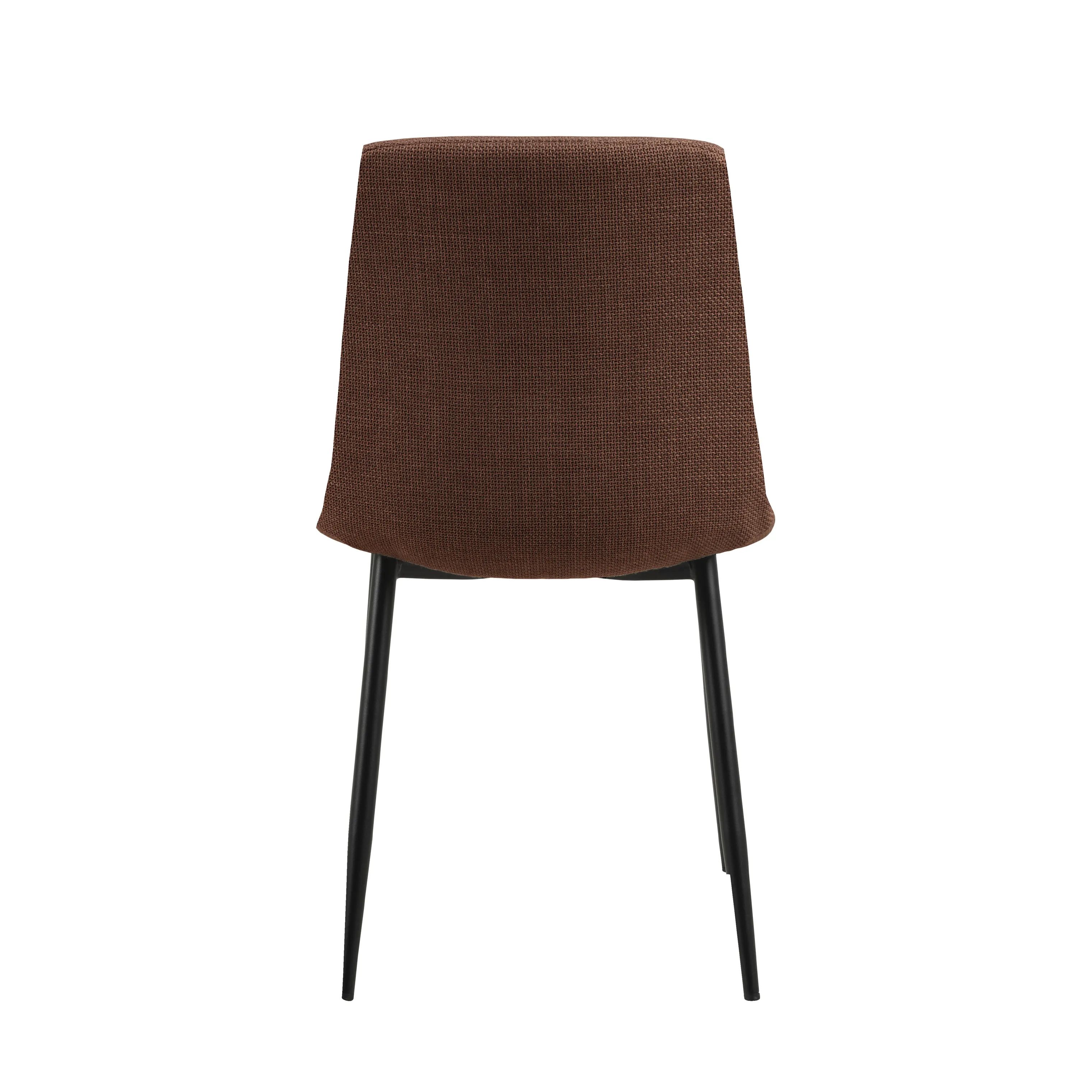 CASA Living Spisebordsstole Becca Spisebordsstol - 4 stk i Terracotta/mat sort, 4 stk., 5