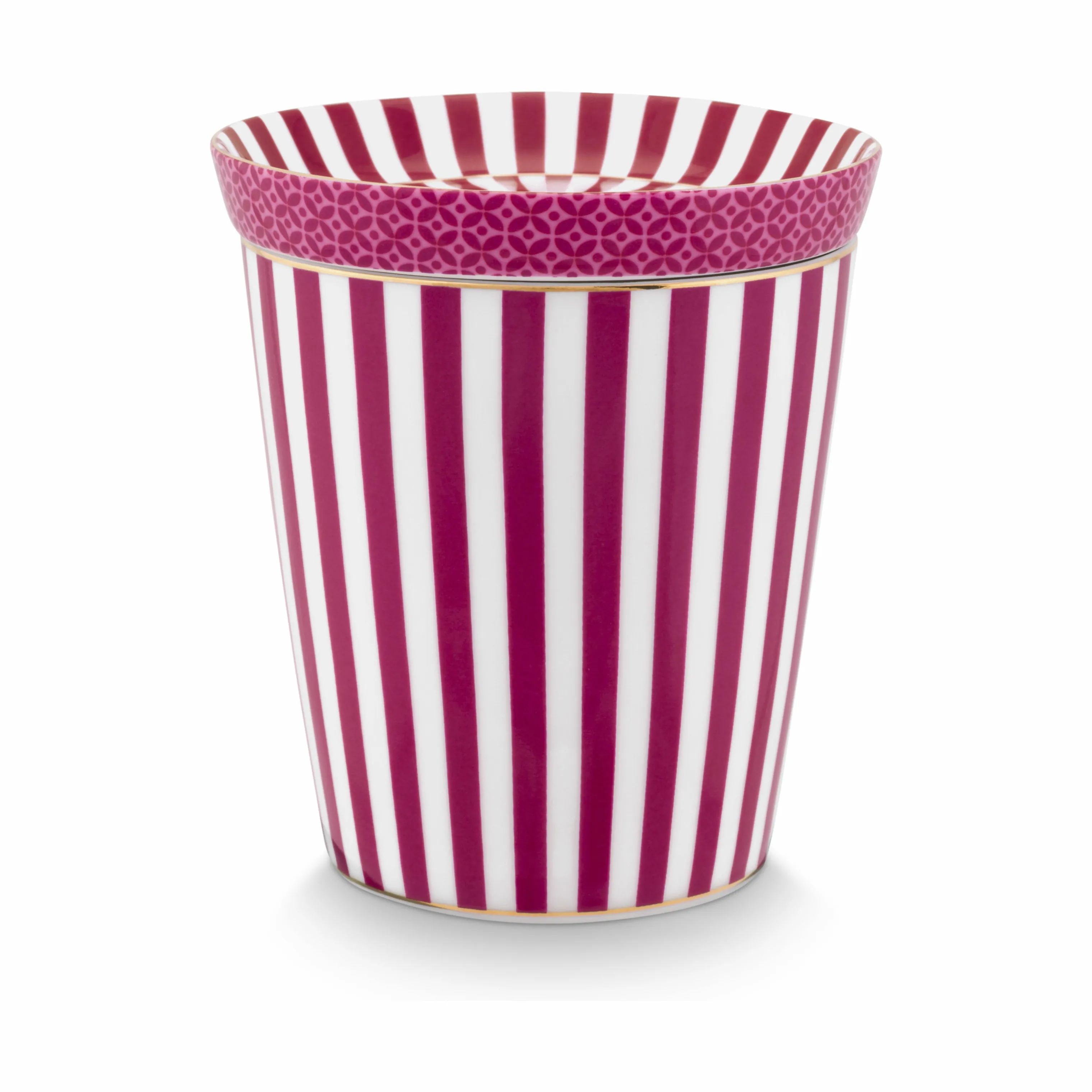 PIP Studio Krus og kopper uden hank Dot delight Royal Krus m. skål - 2 dele i Royal Stripes & Tea Tip lyserød, 1