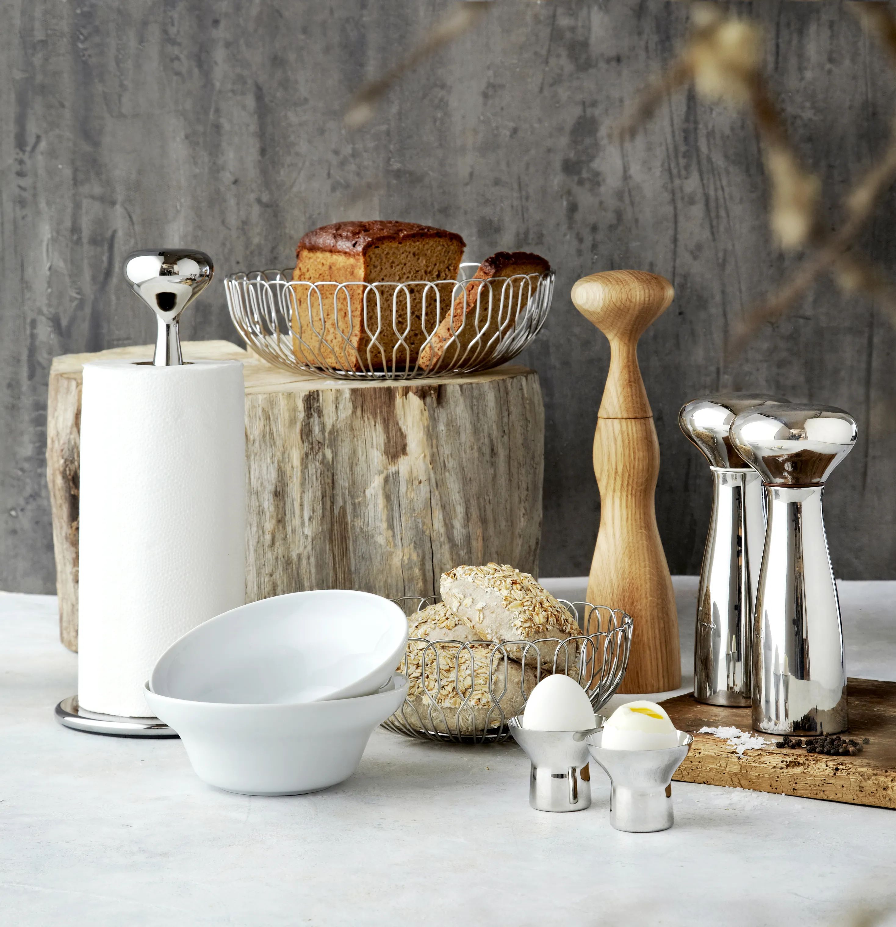 Georg Jensen Brødkurve Alfredo Brødkurv i Sølvfarvet, 21,5 cm, 2