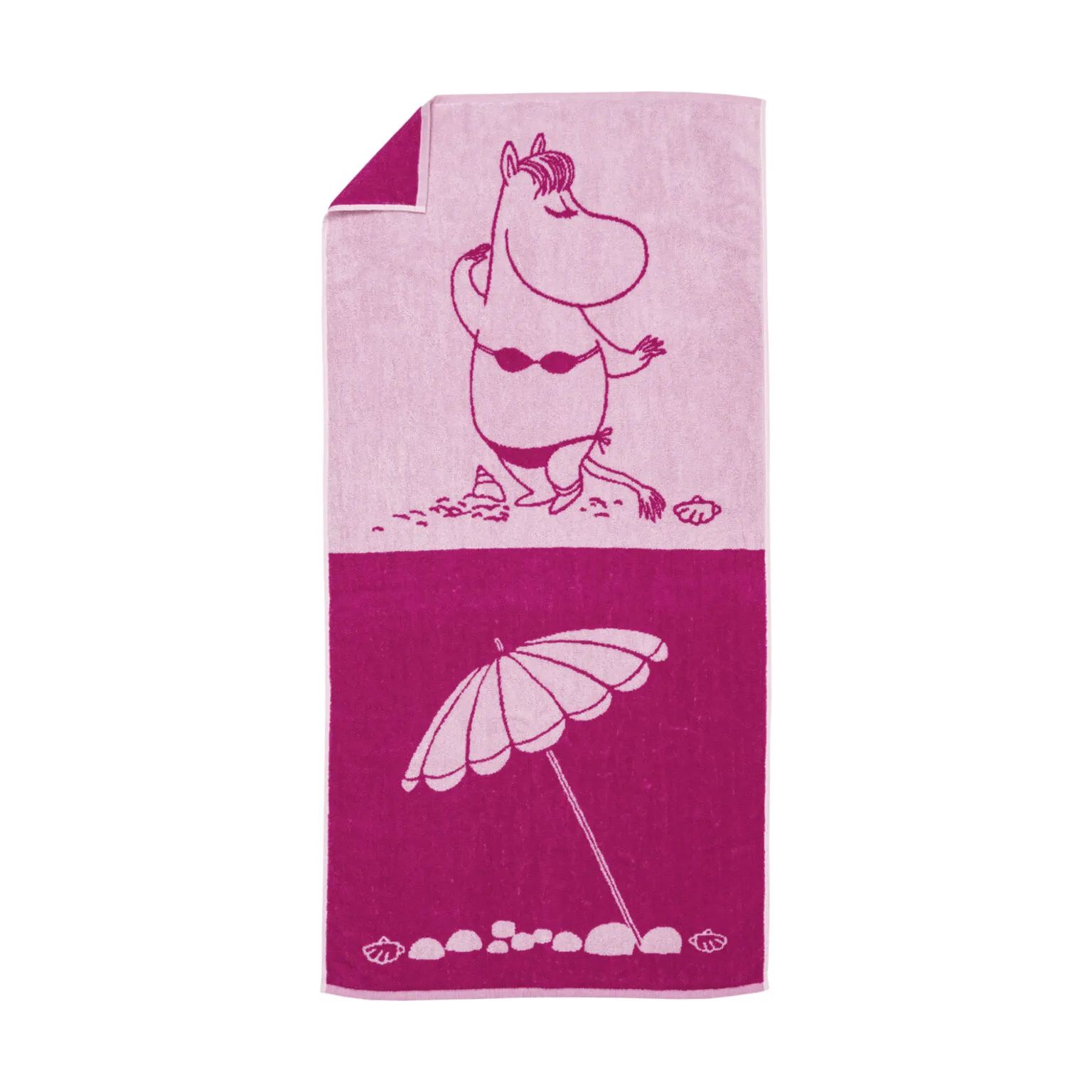 Moomin Arabia Håndklæder Moomin Arabia Indretning Håndklæde - Snorkfrøken i Pink, B70 x L140 cm, 1