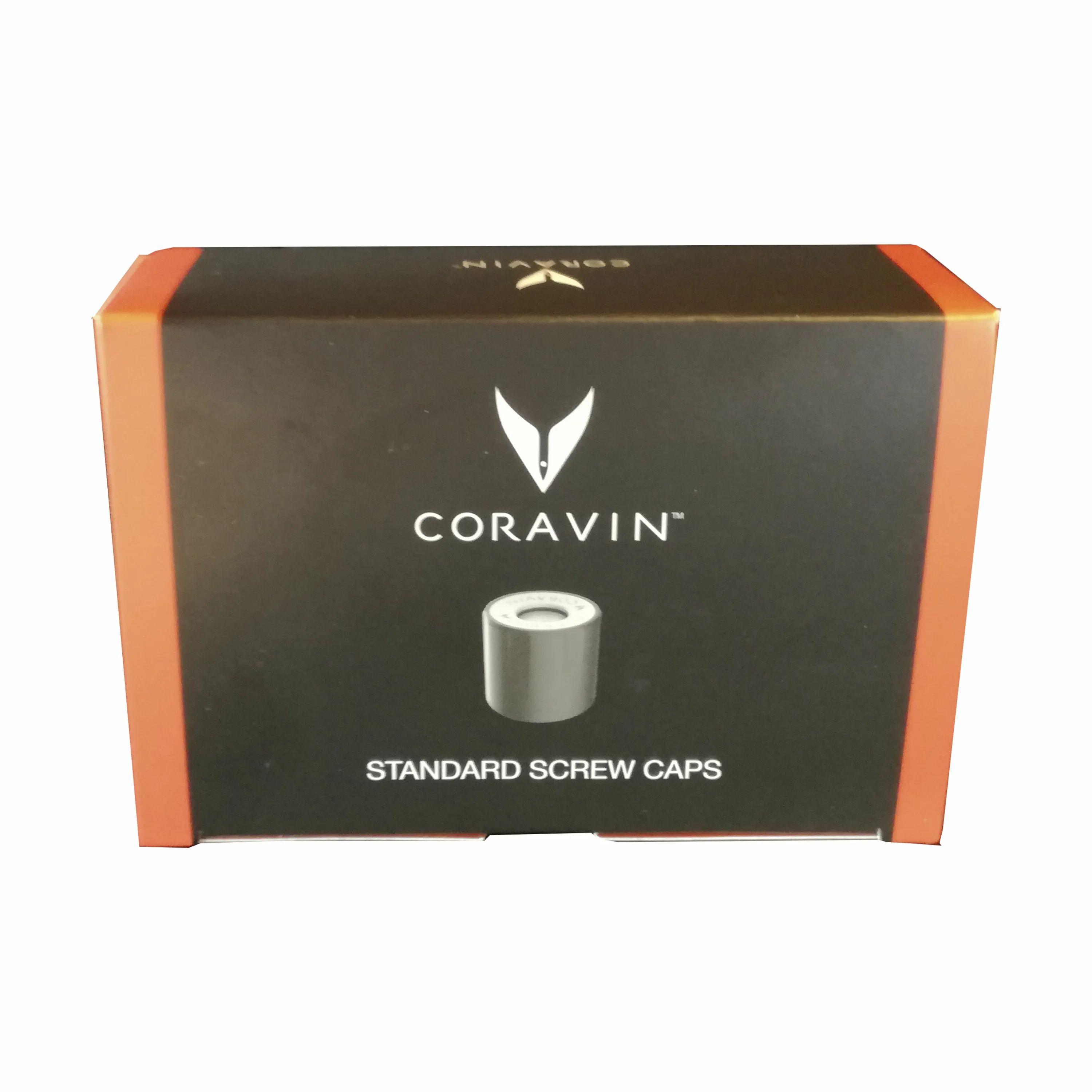 Coravin Vinpropper Skruelåg - 6 stk. i Sort, 4
