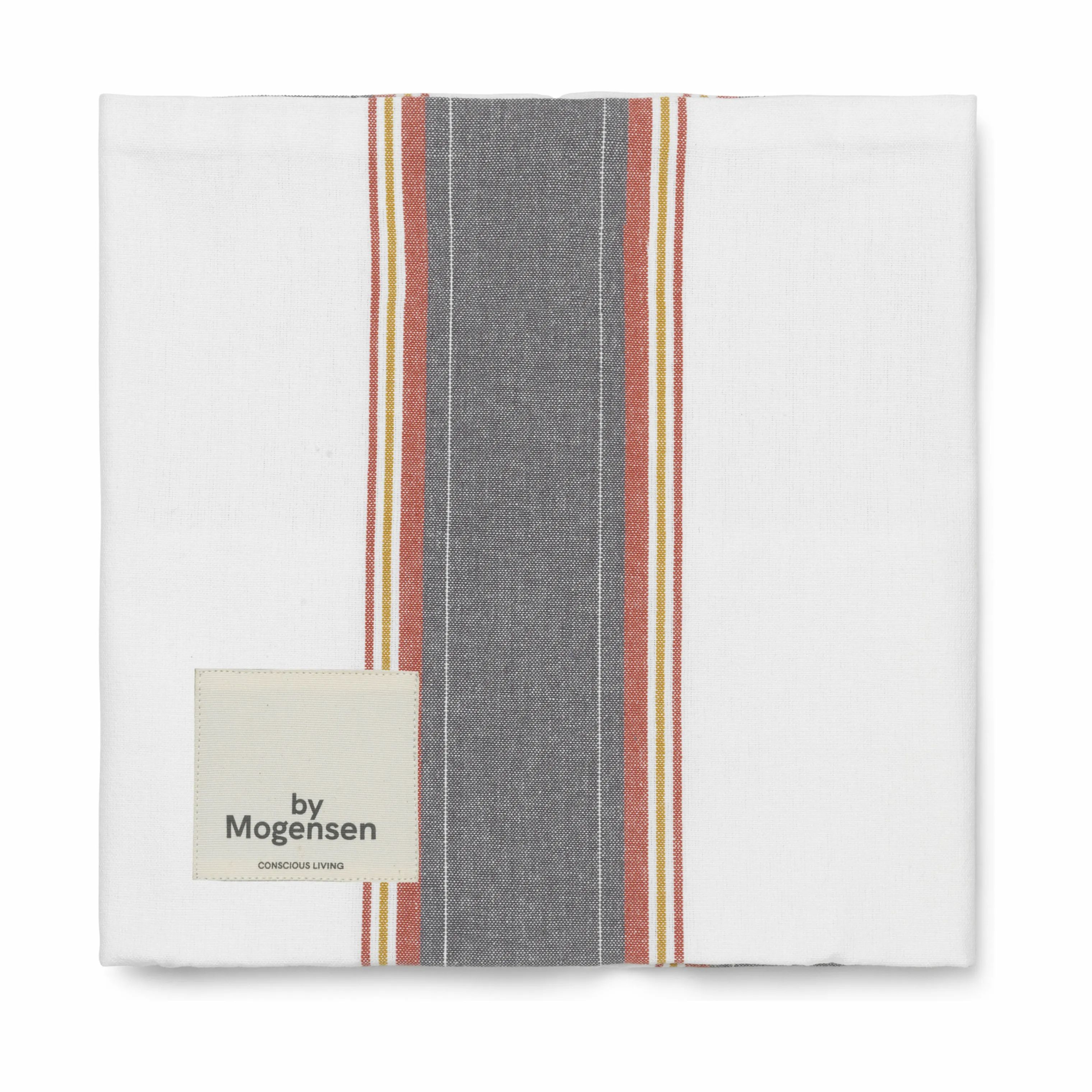 By Mogensen Stofservietter Large stripes Large Stripe Stofserviet i Grå/rød/creme, 1