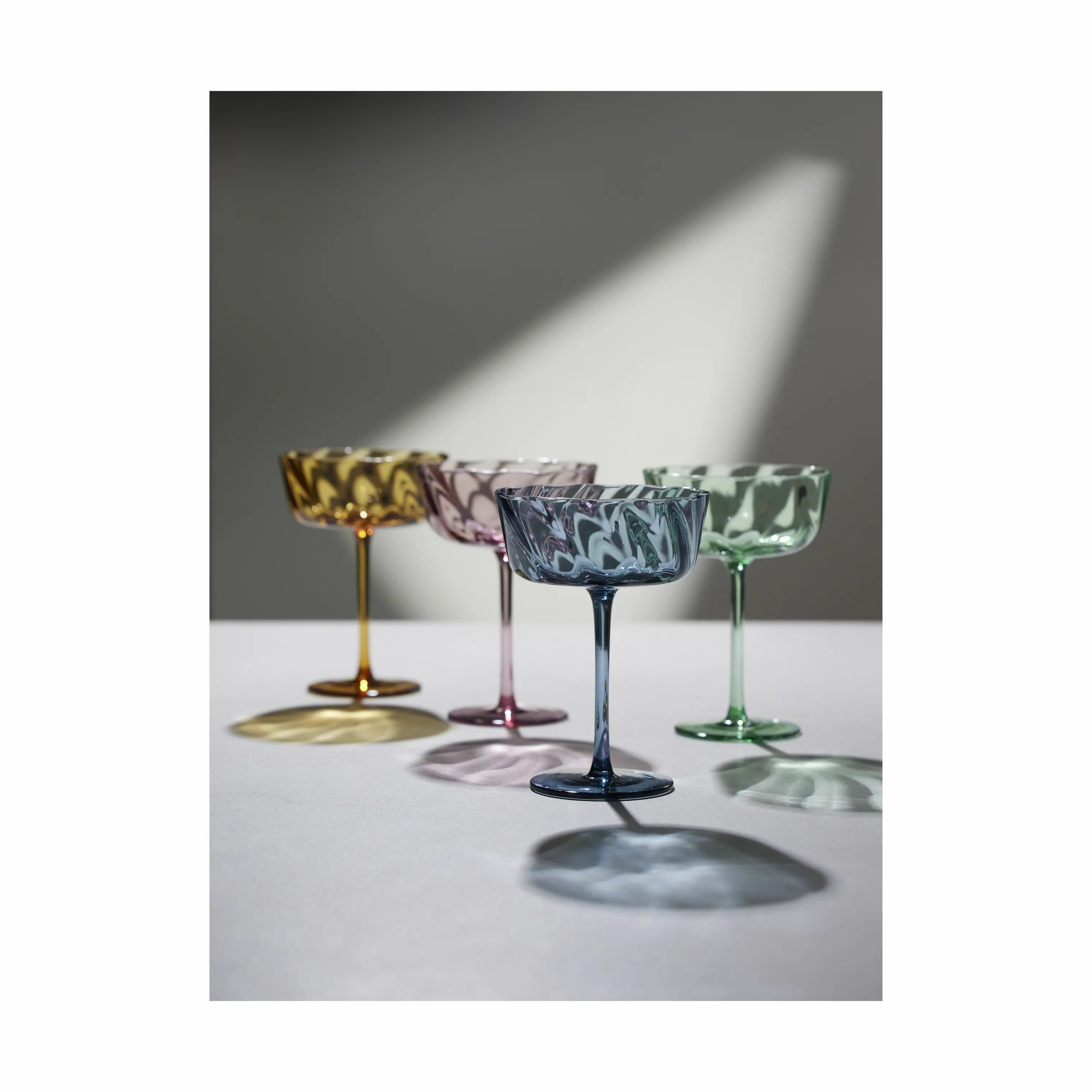 Lyngby Glas Champagneglas Vienna Champagneskål - 4 stk. i Amber, 5