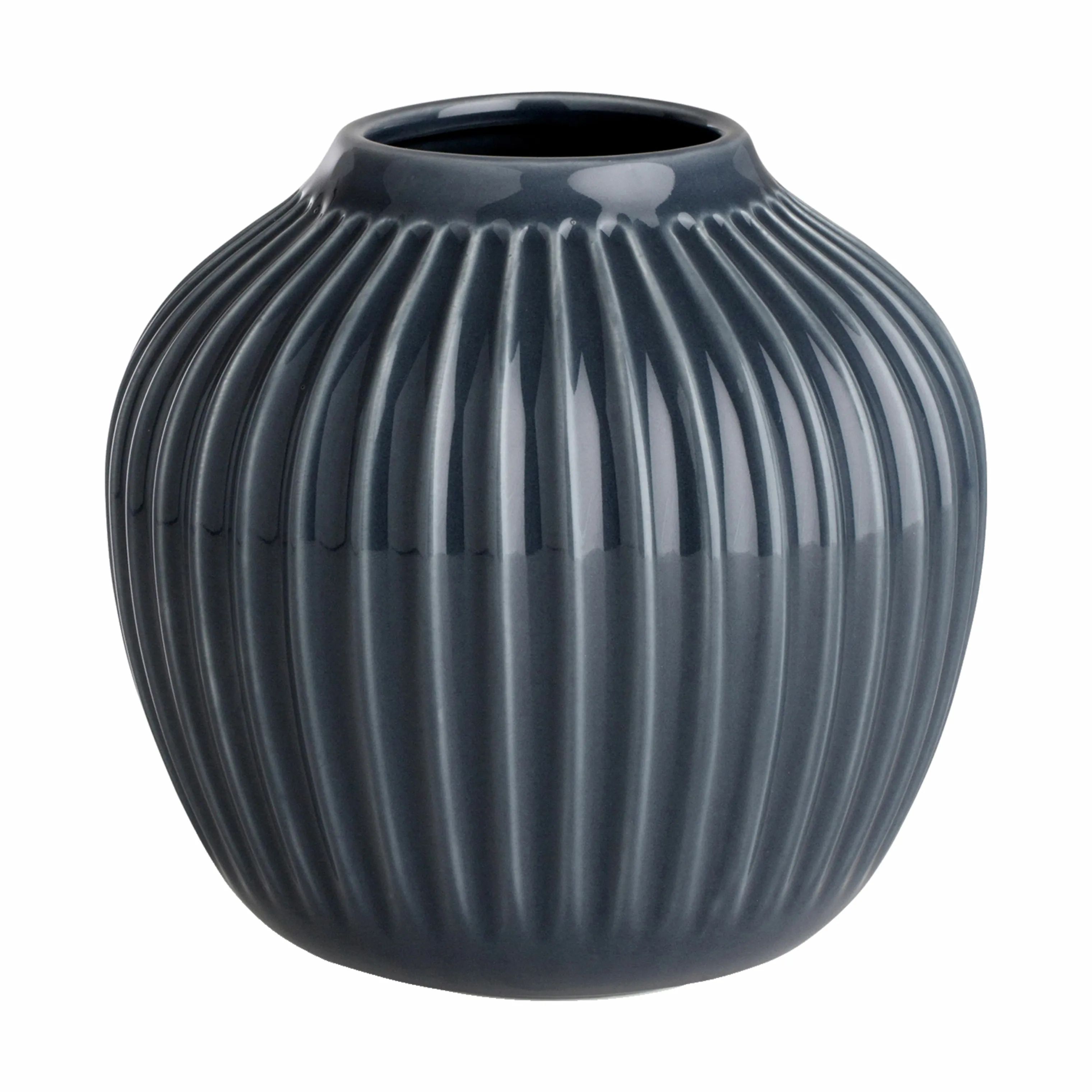 Kähler Vaser Hammershøi Vase i Antracitgrå, 13 cm, 1