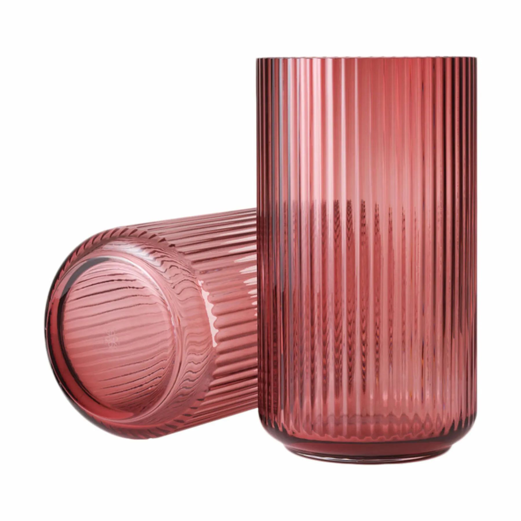 Lyngby Porcelæn Vaser Vase i Burgundy, 25 cm, 1