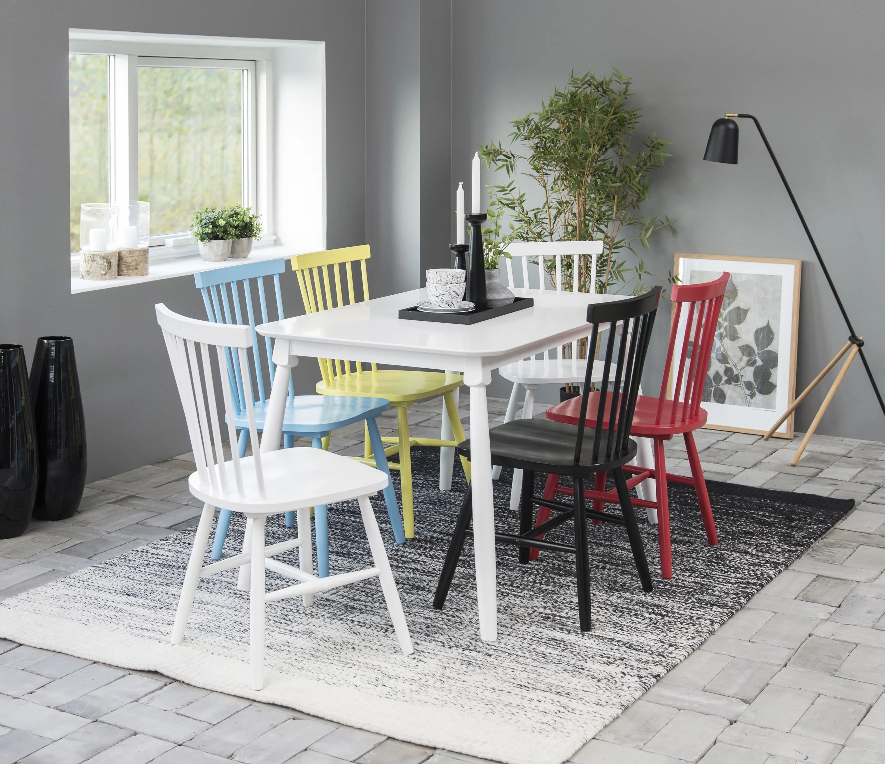 CASA Living Spisebordsstole Riano Spisebordsstol - 2 stk i Hvid, 2