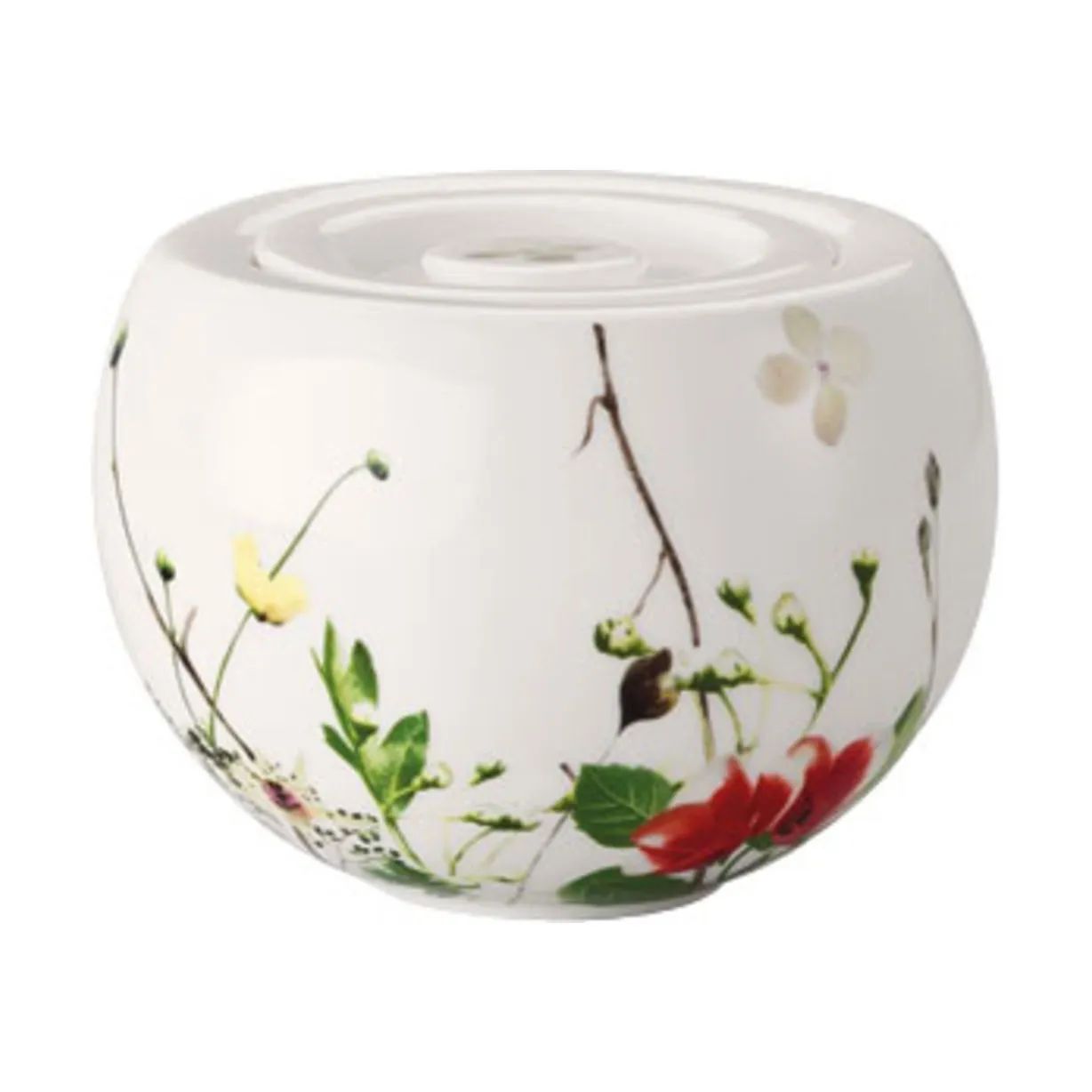 Rosenthal Sukkerskåle Brillance Fleurs Sauvages Sukkerskål i Hvid / Multifarvet, 1