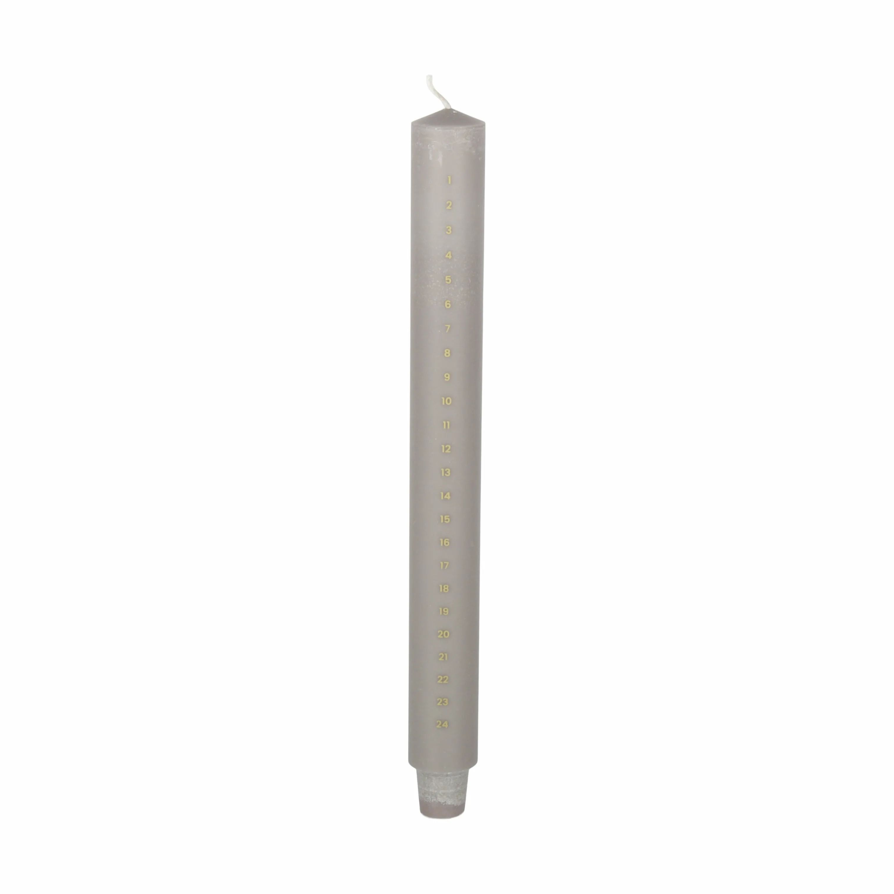 Casa Christmas Kronelys Kalenderlys i Beige m. guld tal, 1