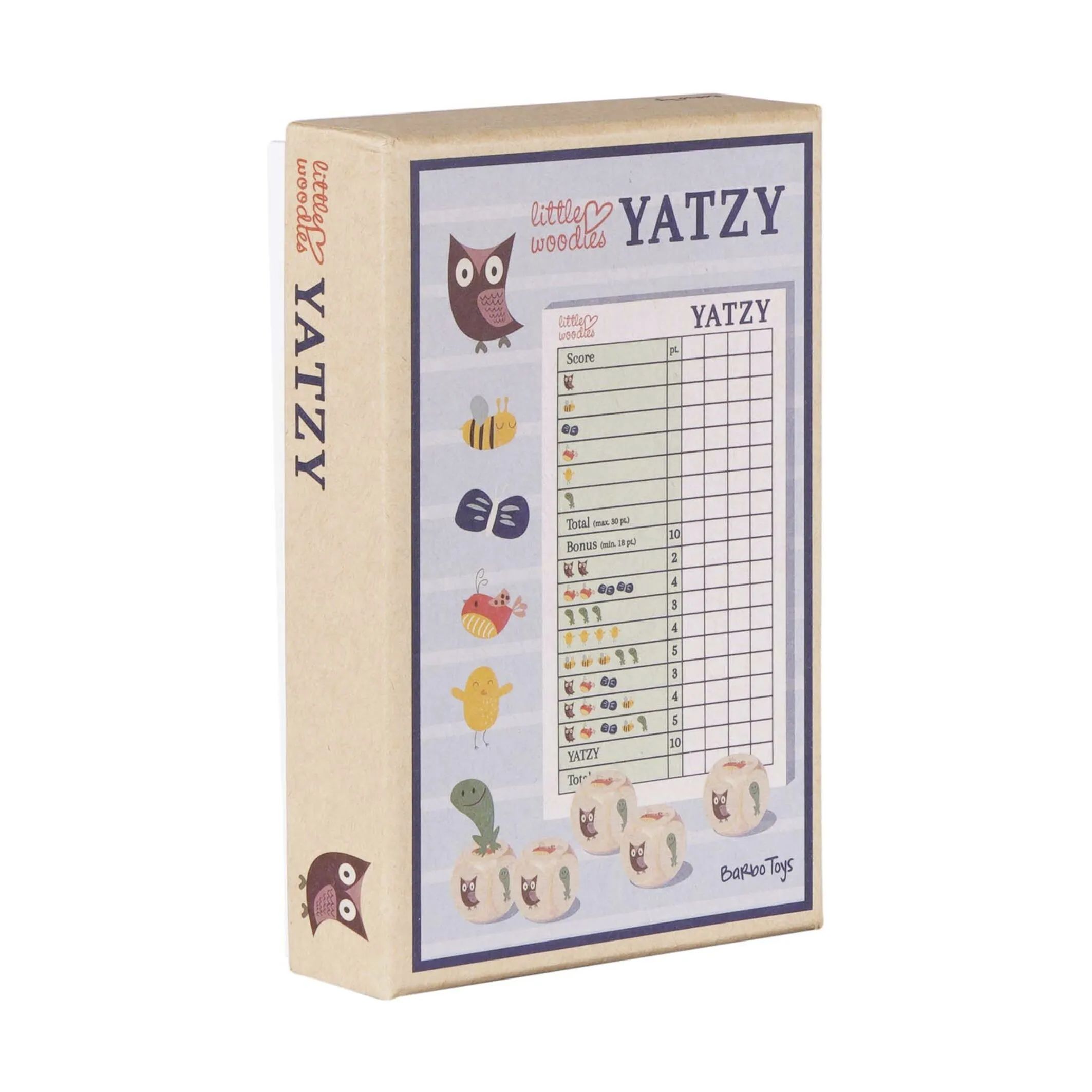 Barbo Toys Spil Little Woodies Yatzy i Multifarvet, 3
