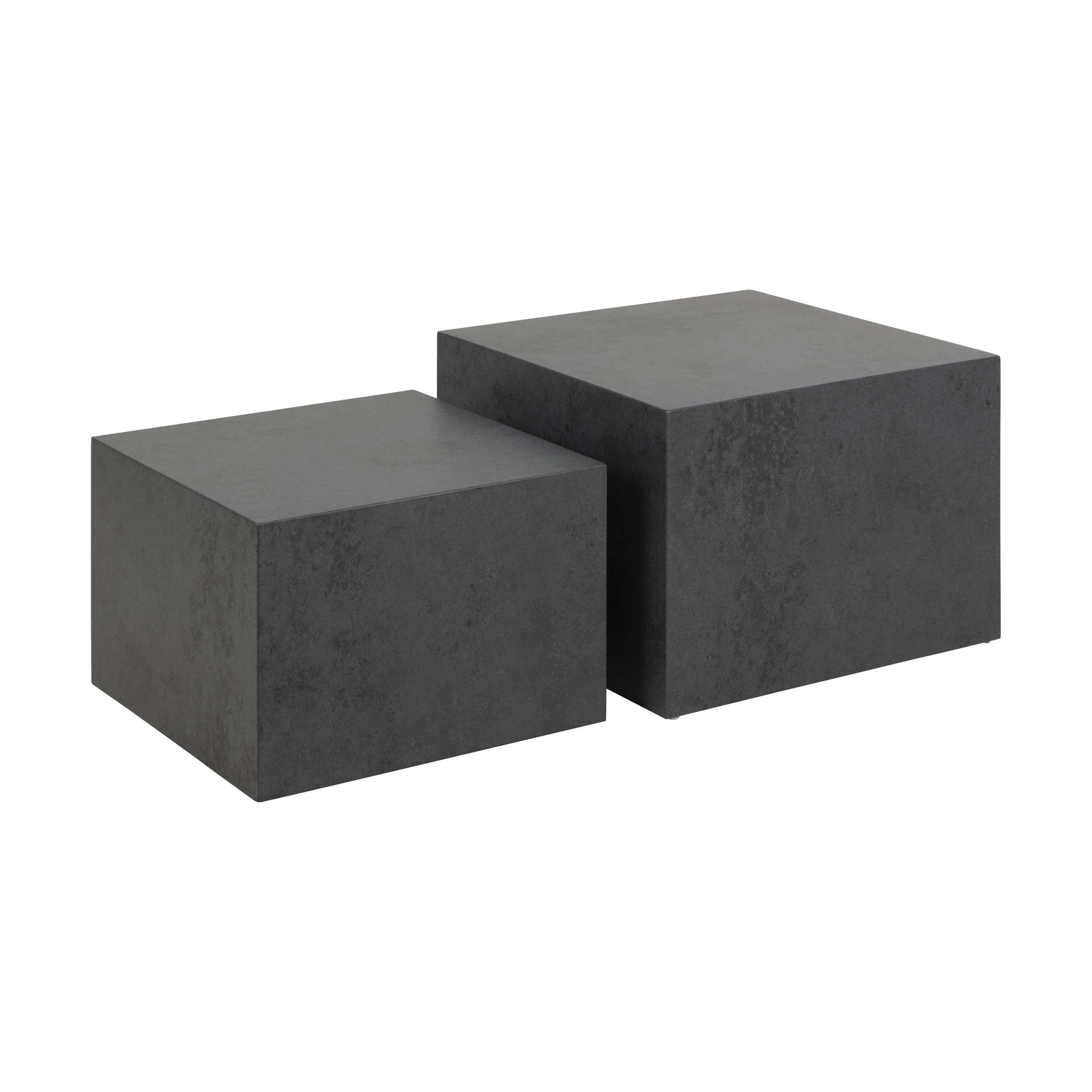 CASA Living Sofaborde Dice Sofabordssæt - 2 stk i Sort Ocean, 1
