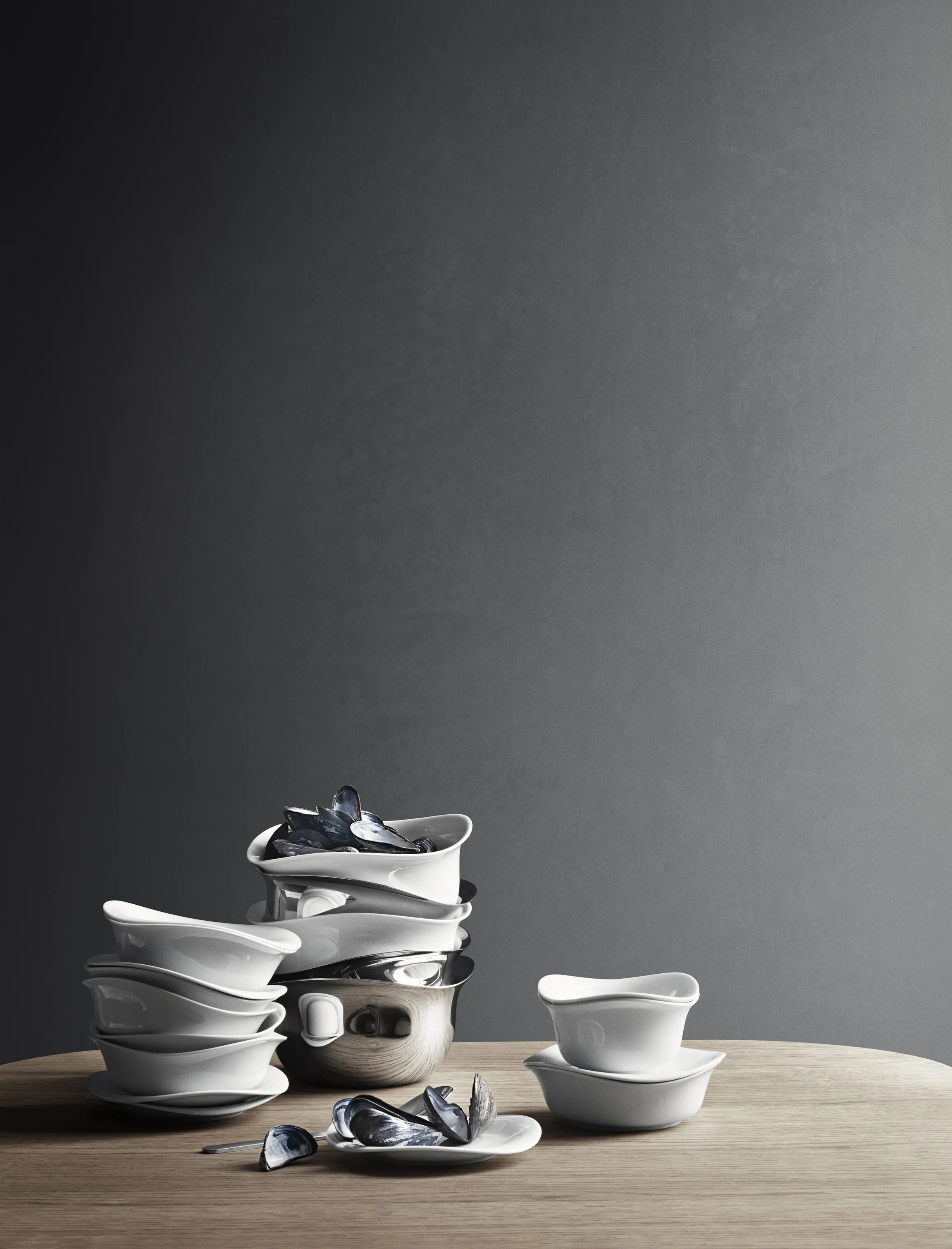 Georg Jensen Serveringsfade Cobra Fad i Stål, 2