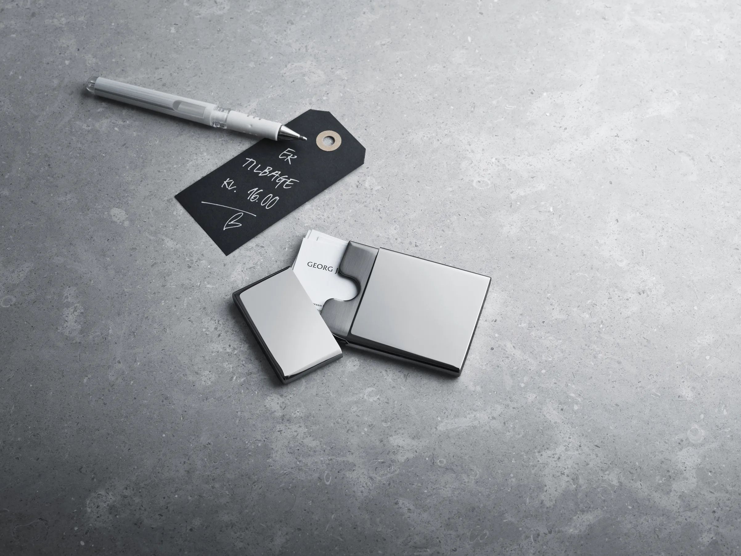 Georg Jensen Øvrigt interiør To Go Kortholder til 4 kort i Sølvfarvet, 2