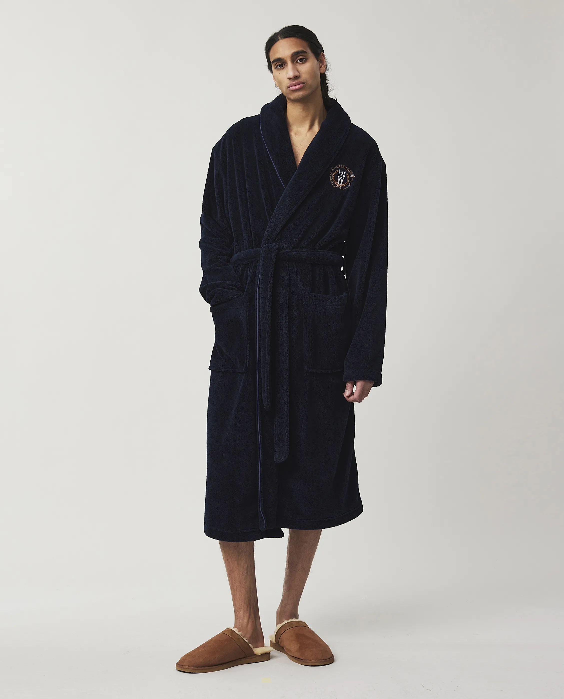 Lexington Morgenkåber Holiday Collection 2023 Lesley Morgenkåbe i Blå, S, 5